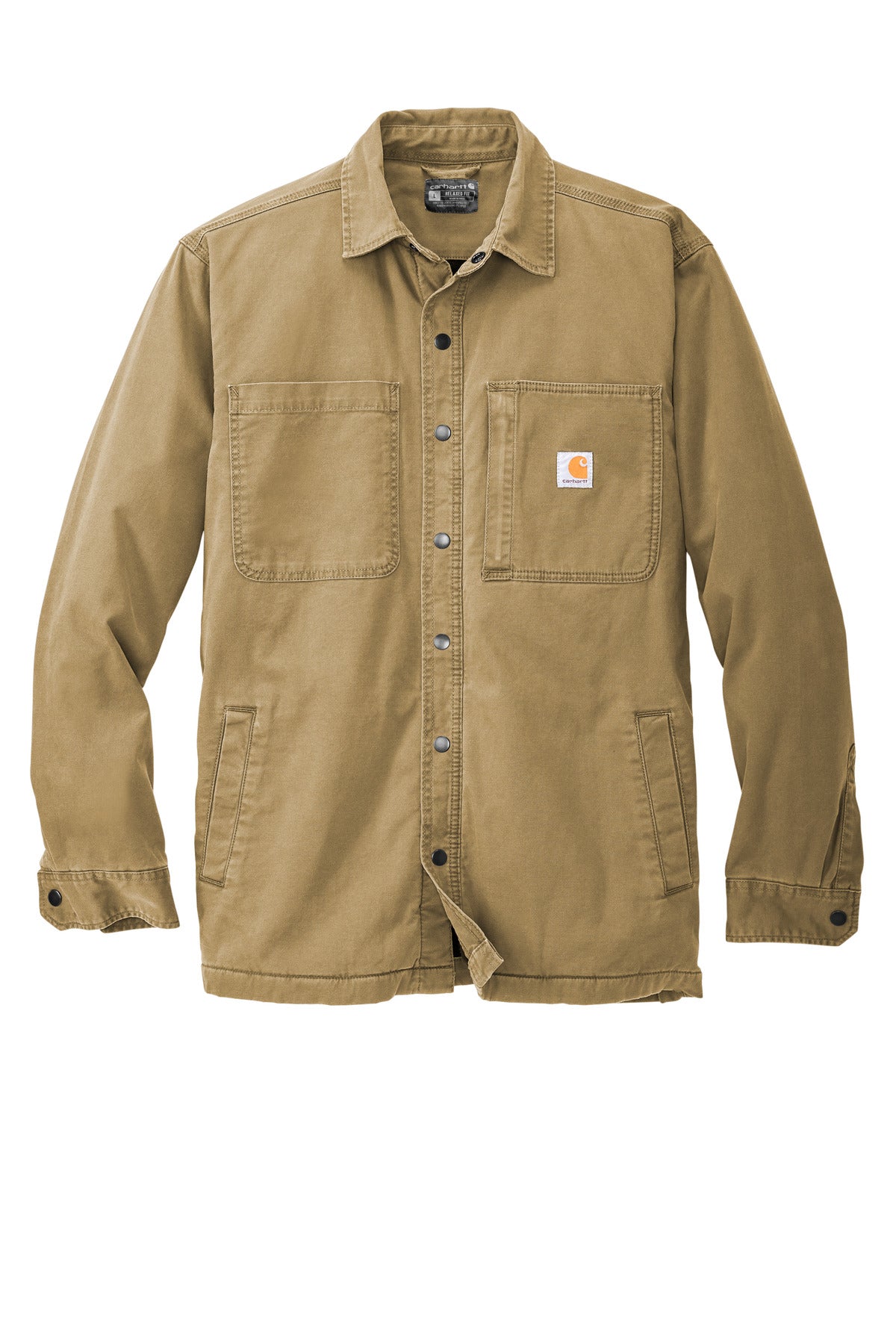 Carhartt Rugged Flex Fleece-Lined Shirt Jac CT105532 front flat image.