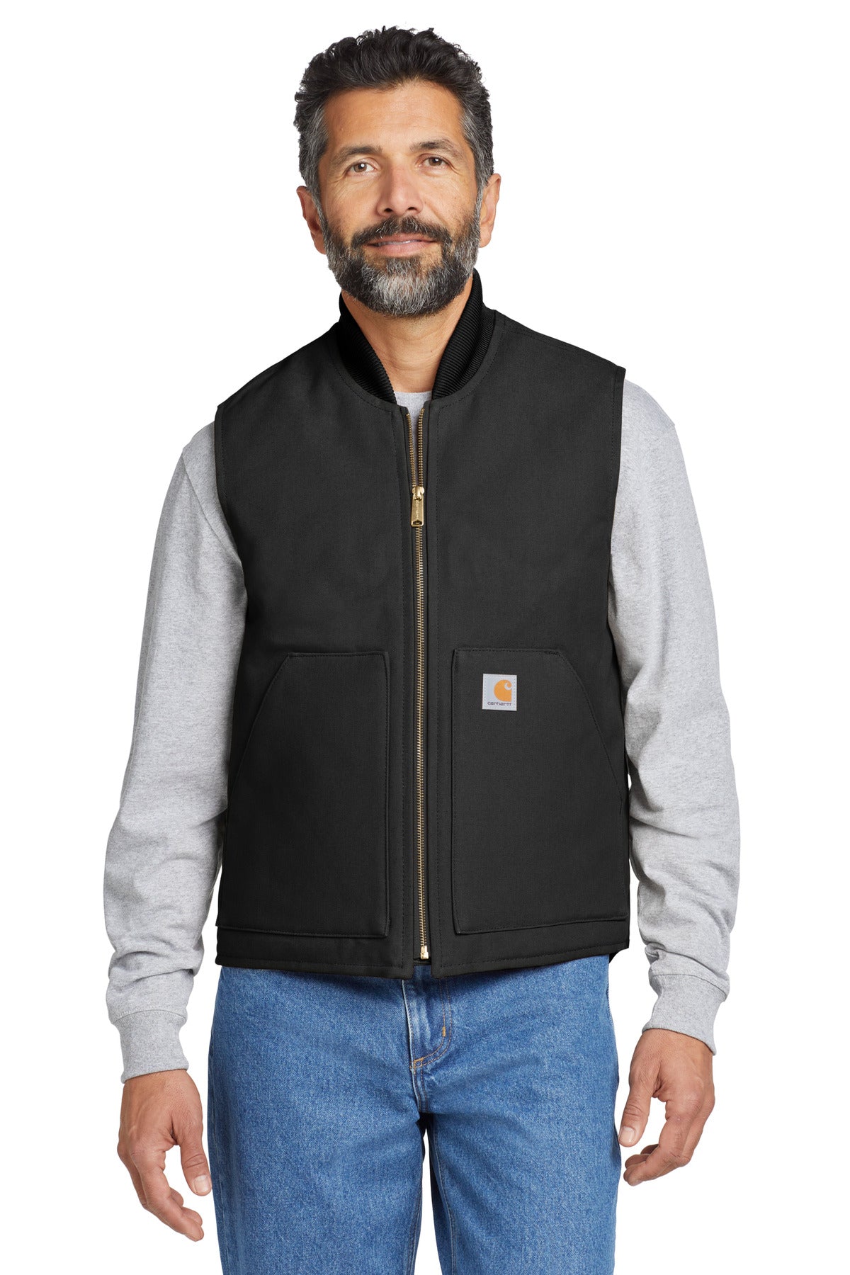 Carhartt  Duck Vest CT106676 front model image.