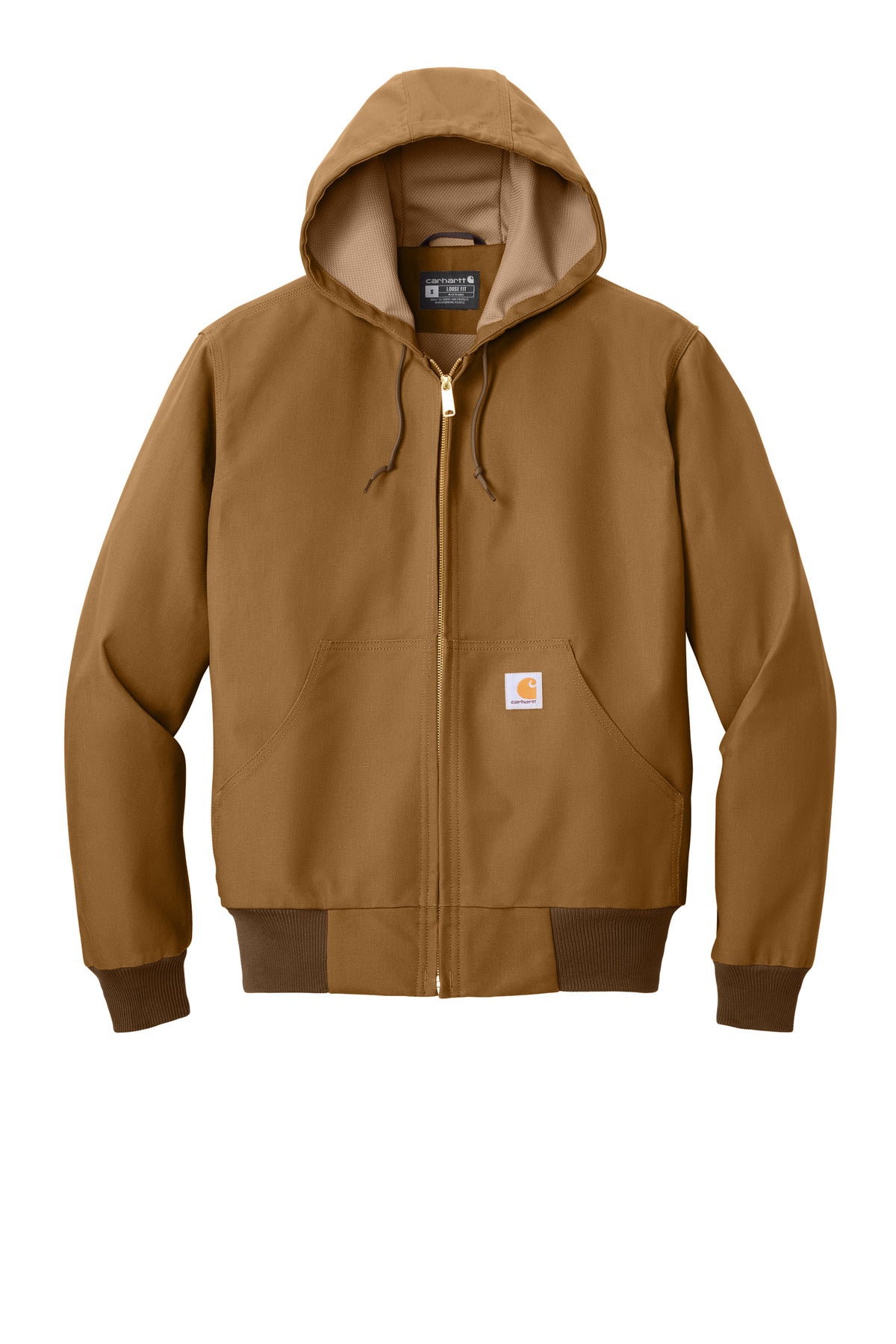 Carhartt  Thermal-Lined Duck Active Jac  CT106678 front flat image.