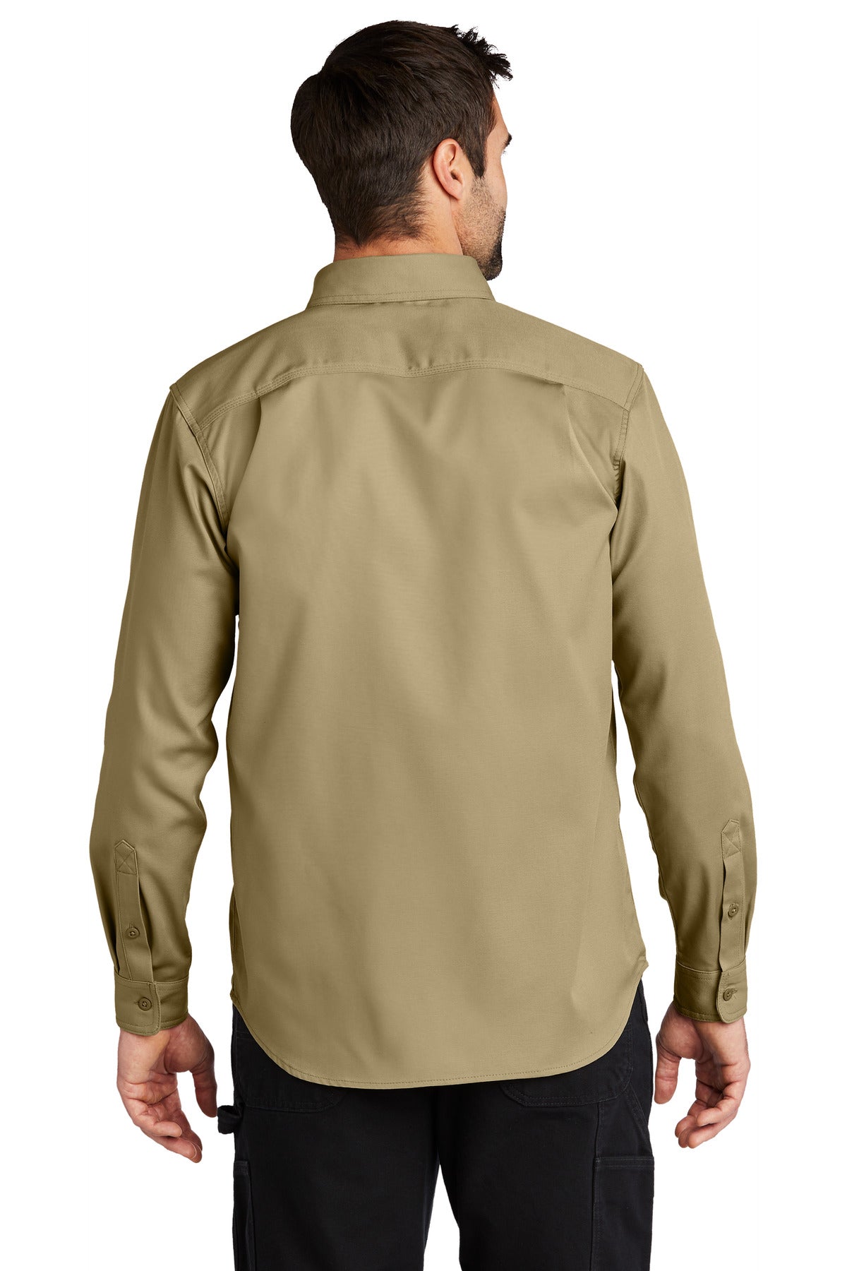 Carhartt Rugged Professional Series Long Sleeve Shirt CT106689 back model image.