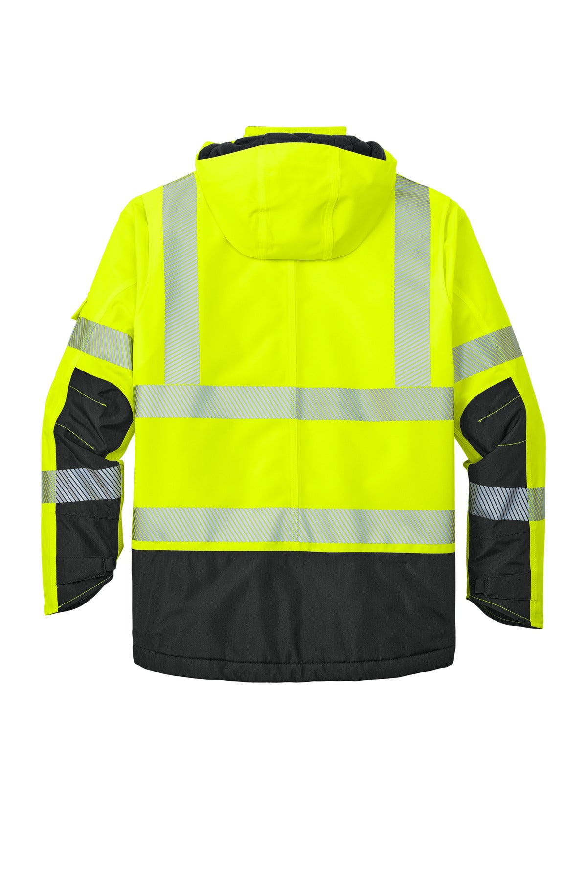 Carhartt ANSI 107 Class 3 Waterproof Heavyweight Insulated Jacket CT106694 back flat image.