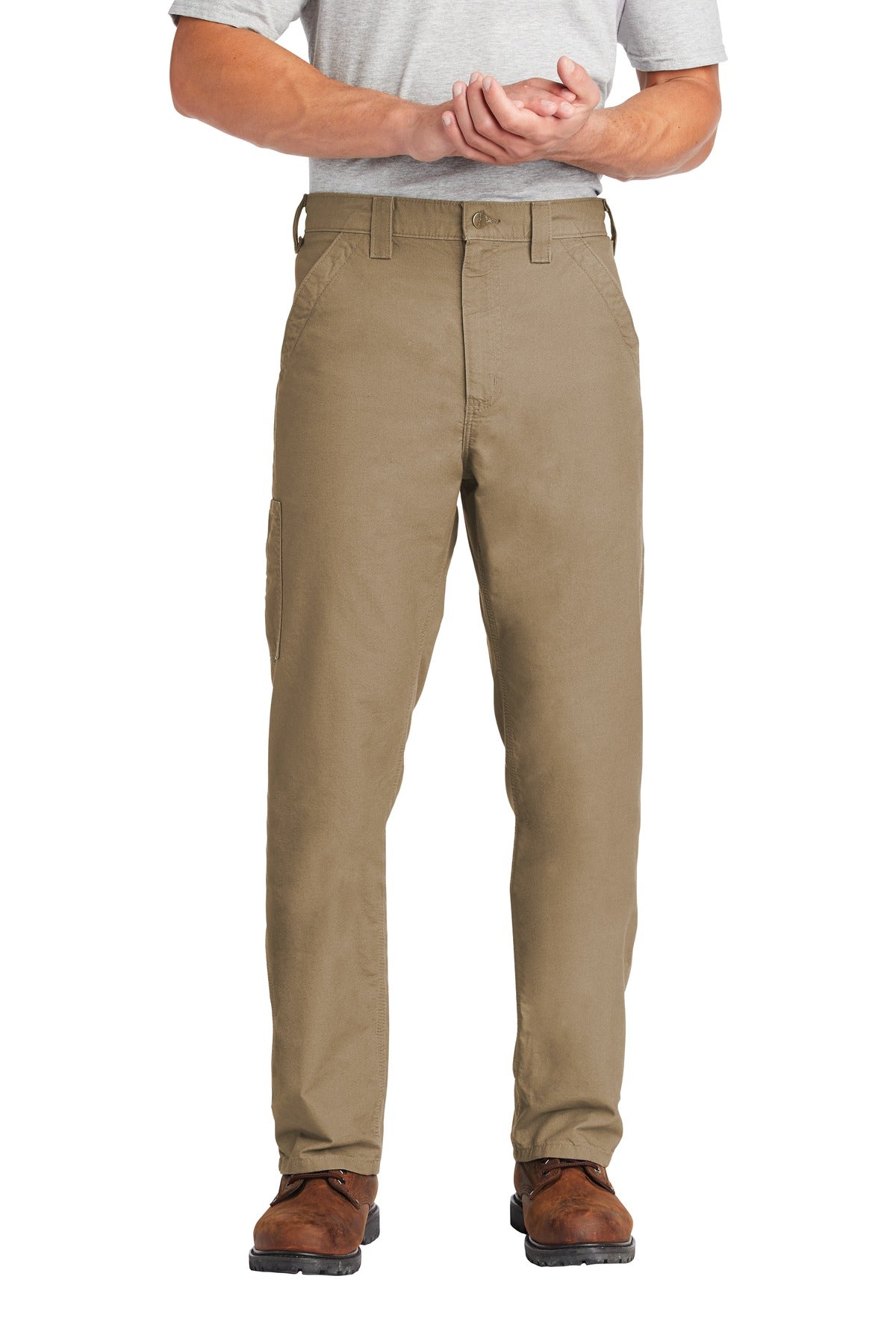Carhartt  Canvas Work Dungaree CTB151 front model image.