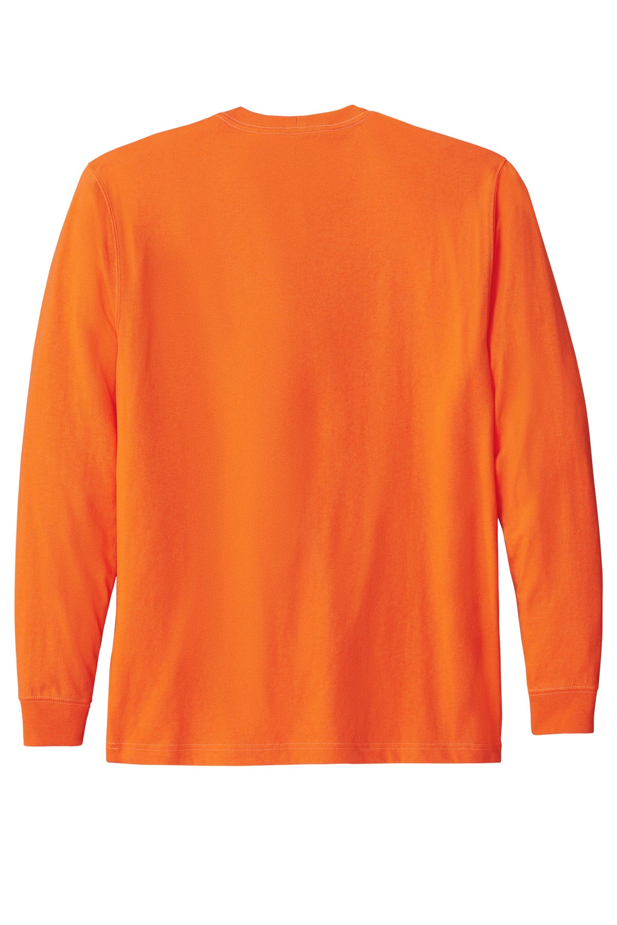 Carhartt  Workwear Pocket Long Sleeve T-Shirt CTK126 back flat image.