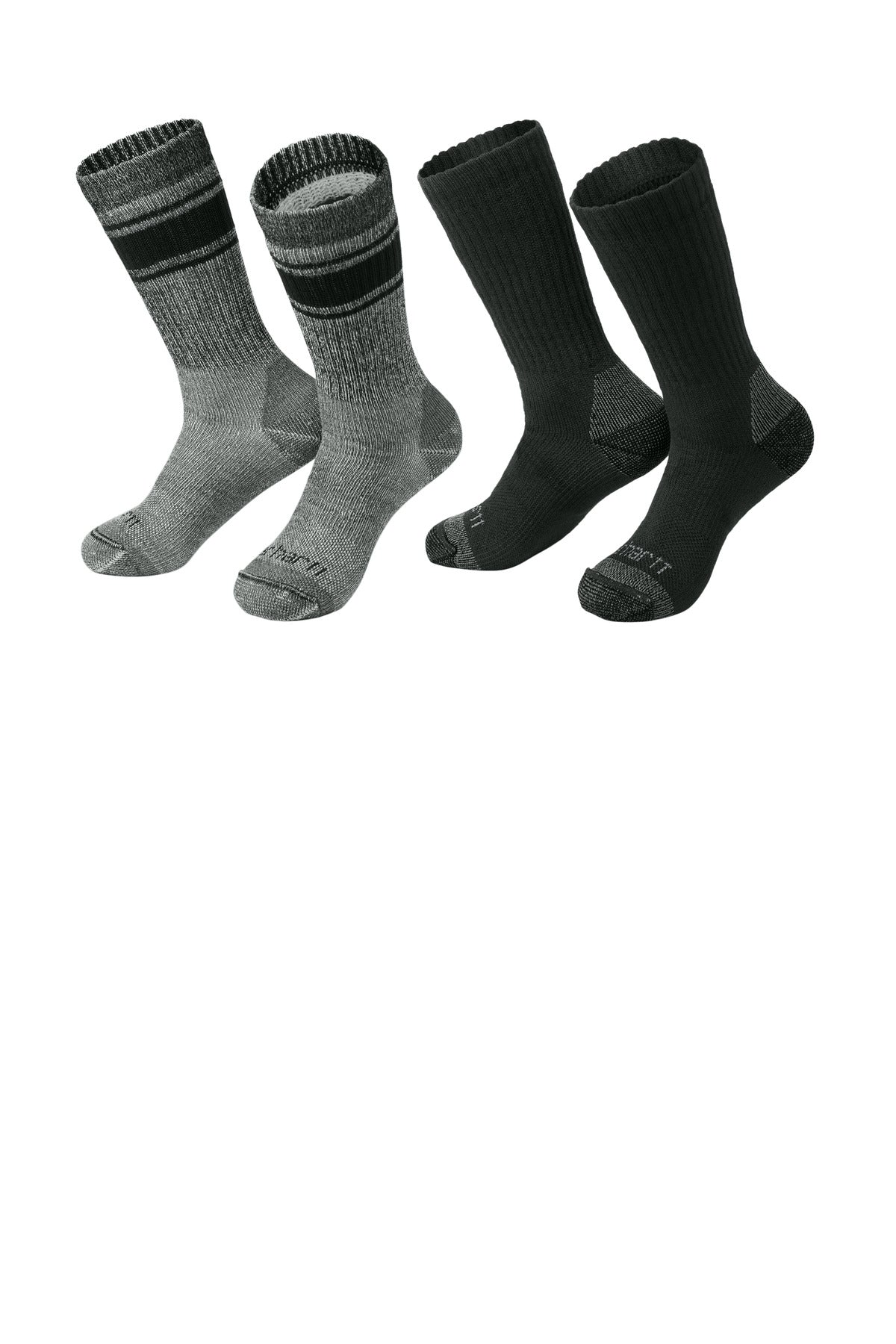 Carhartt Heavyweight Crew Sock (4-Pack) CTSC1054 front model image.