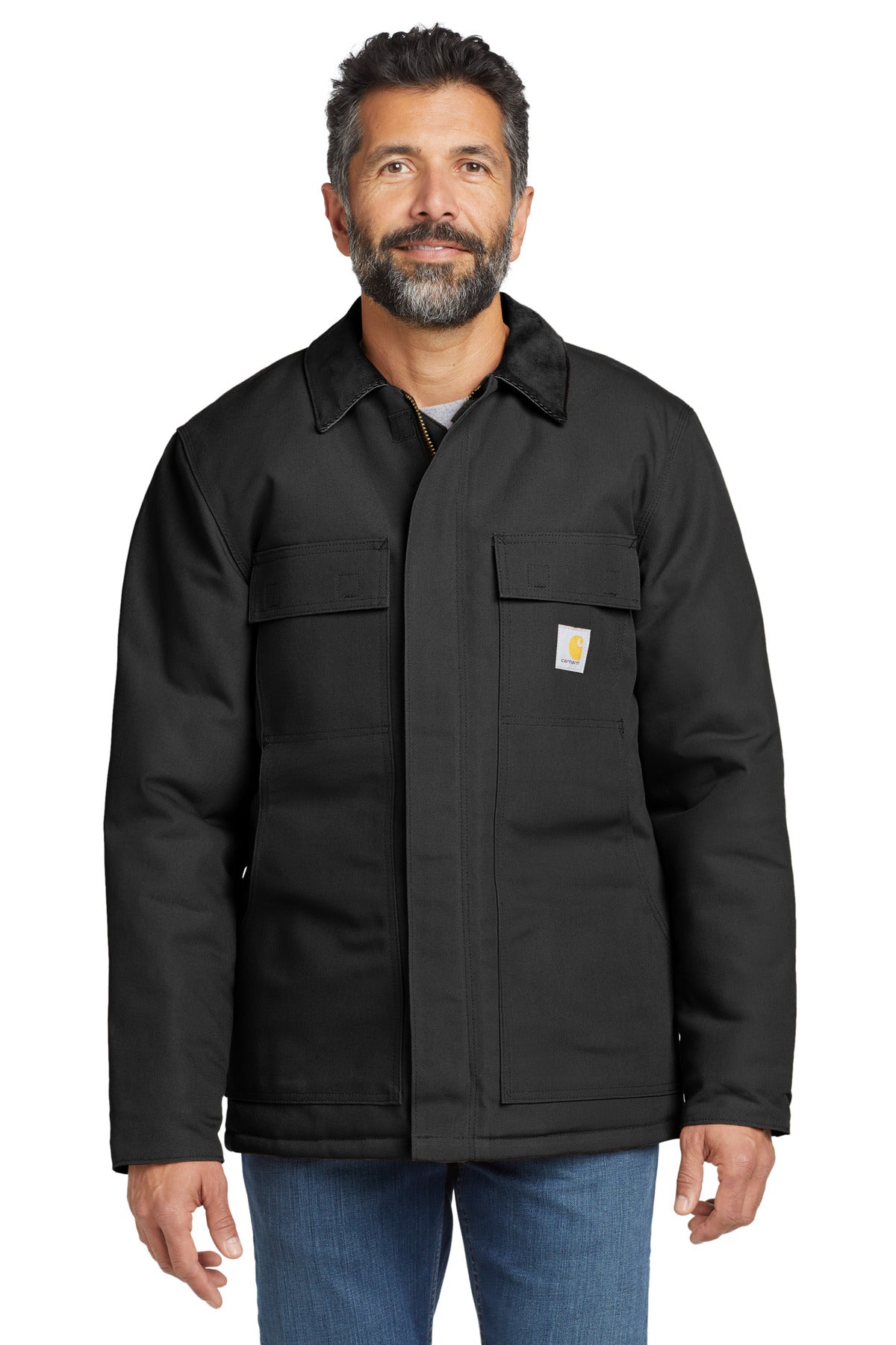 Carhartt  Tall Duck Traditional Coat CTT106674 front model image.