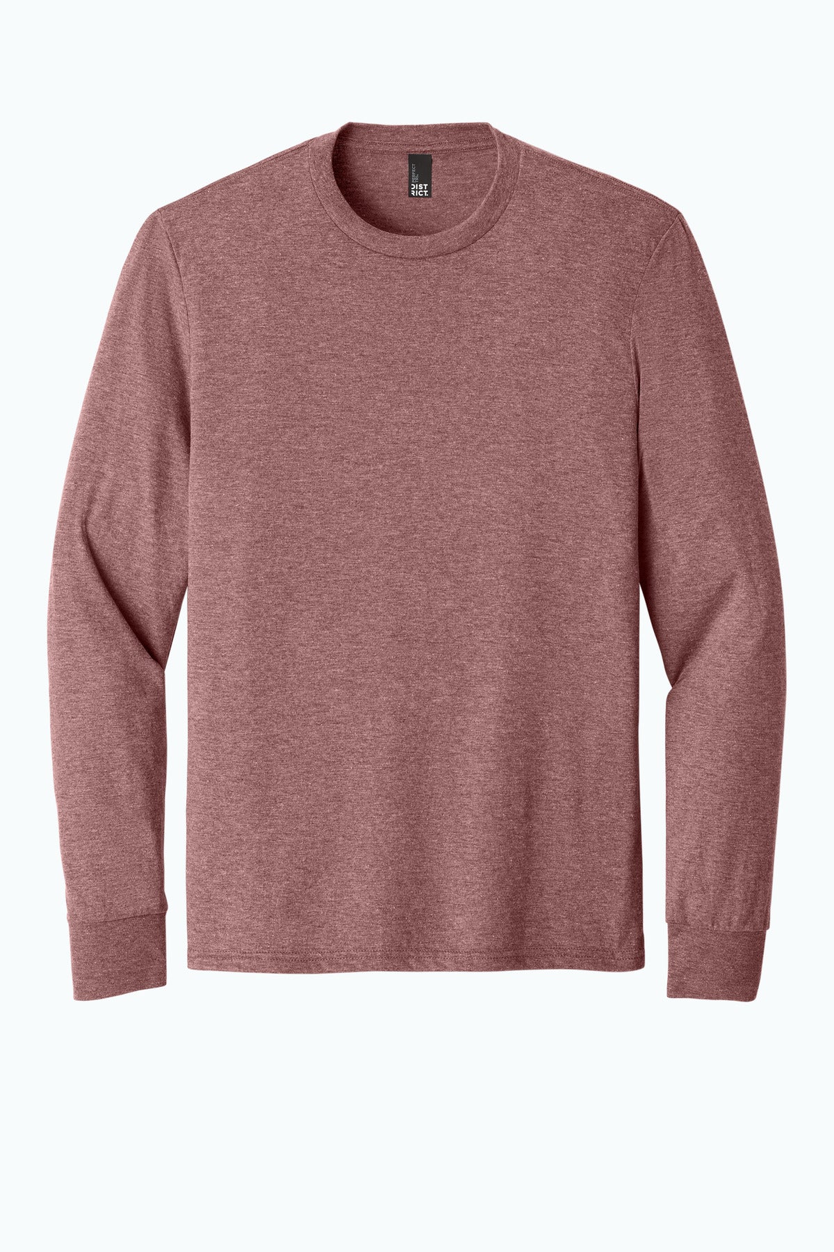 District Perfect Tri Long Sleeve Tee  DM132 front flat image.