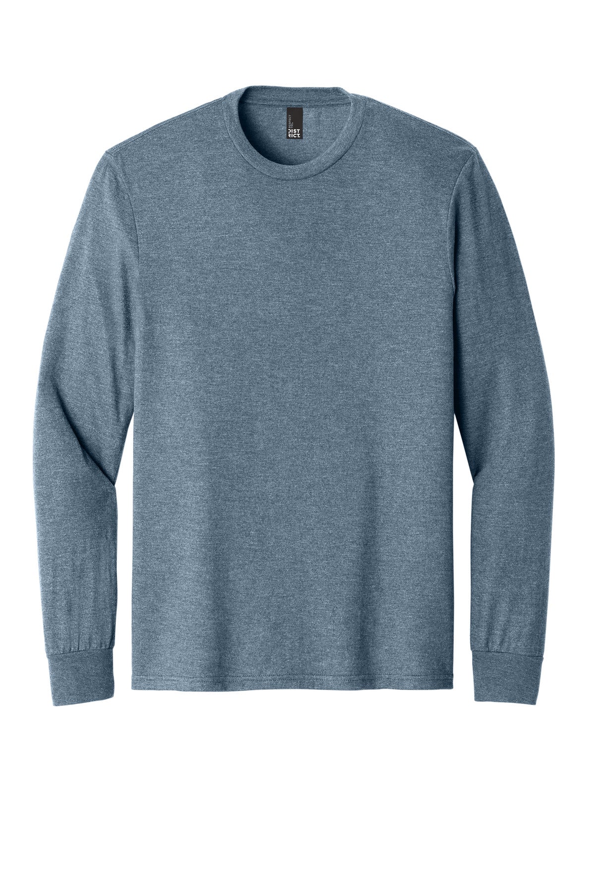 District Perfect Tri Long Sleeve Tee  DM132 front flat image.