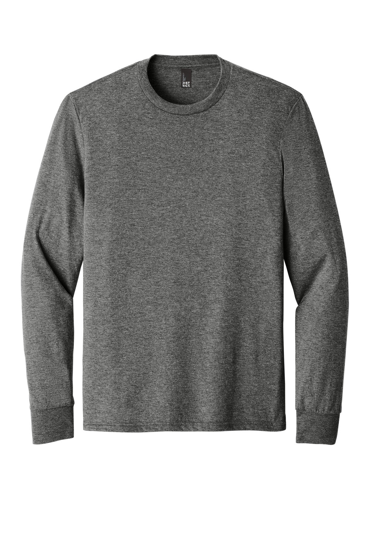 District Perfect Tri Long Sleeve Tee  DM132 front flat image.