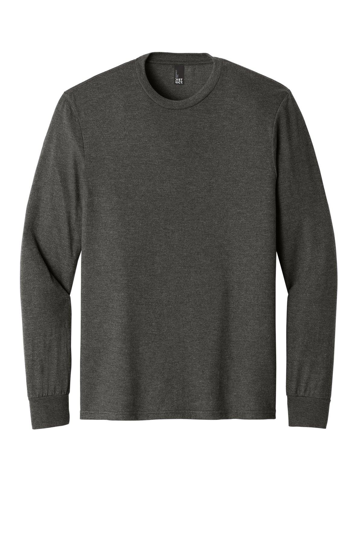 District Perfect Tri Long Sleeve Tee  DM132 front flat image.