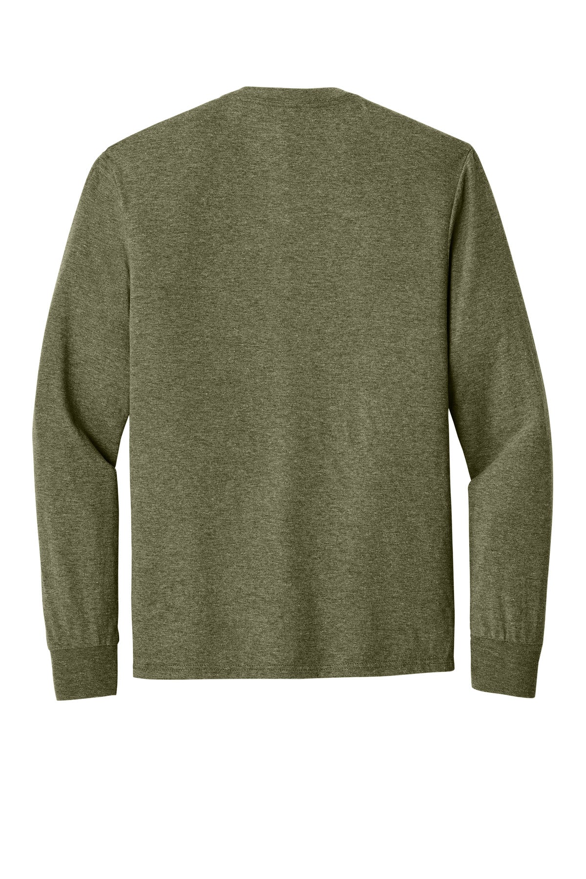 District Perfect Tri Long Sleeve Tee  DM132 back flat image.