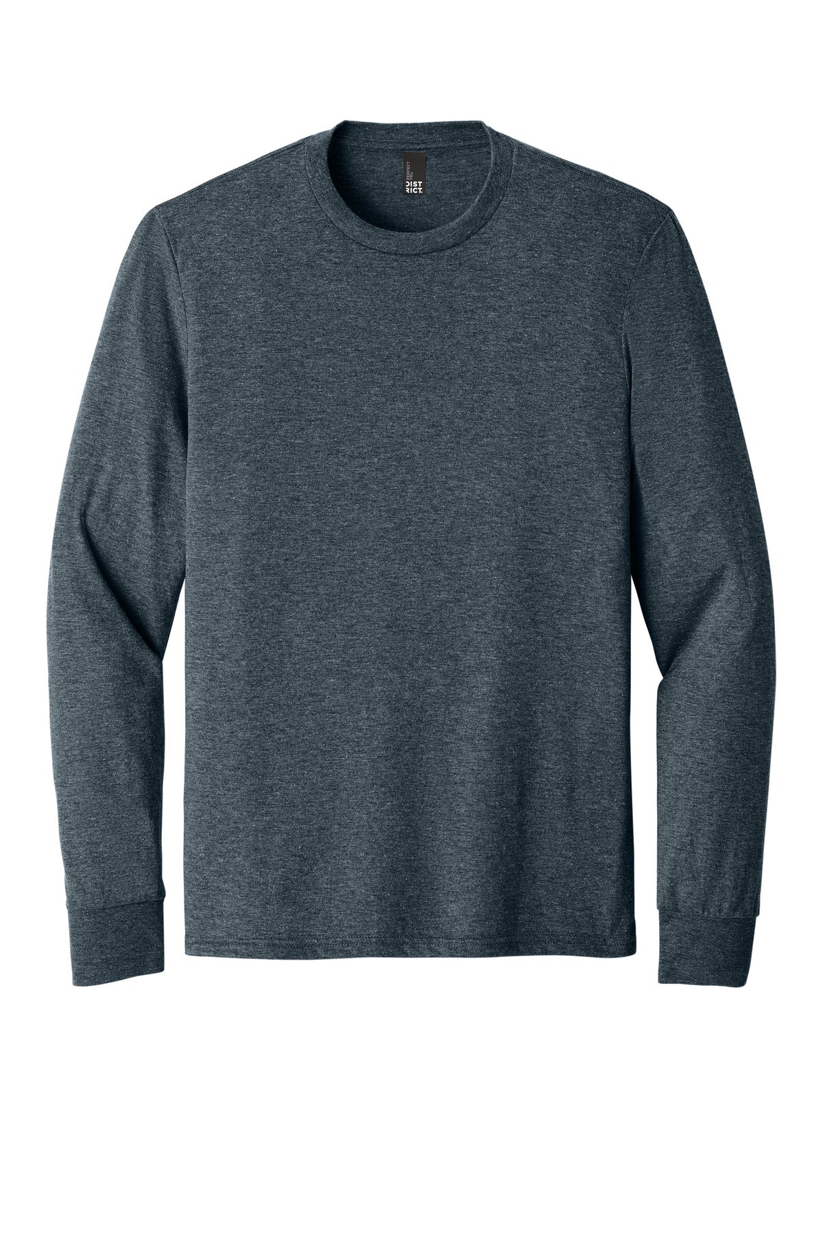 District Perfect Tri Long Sleeve Tee  DM132 front flat image.