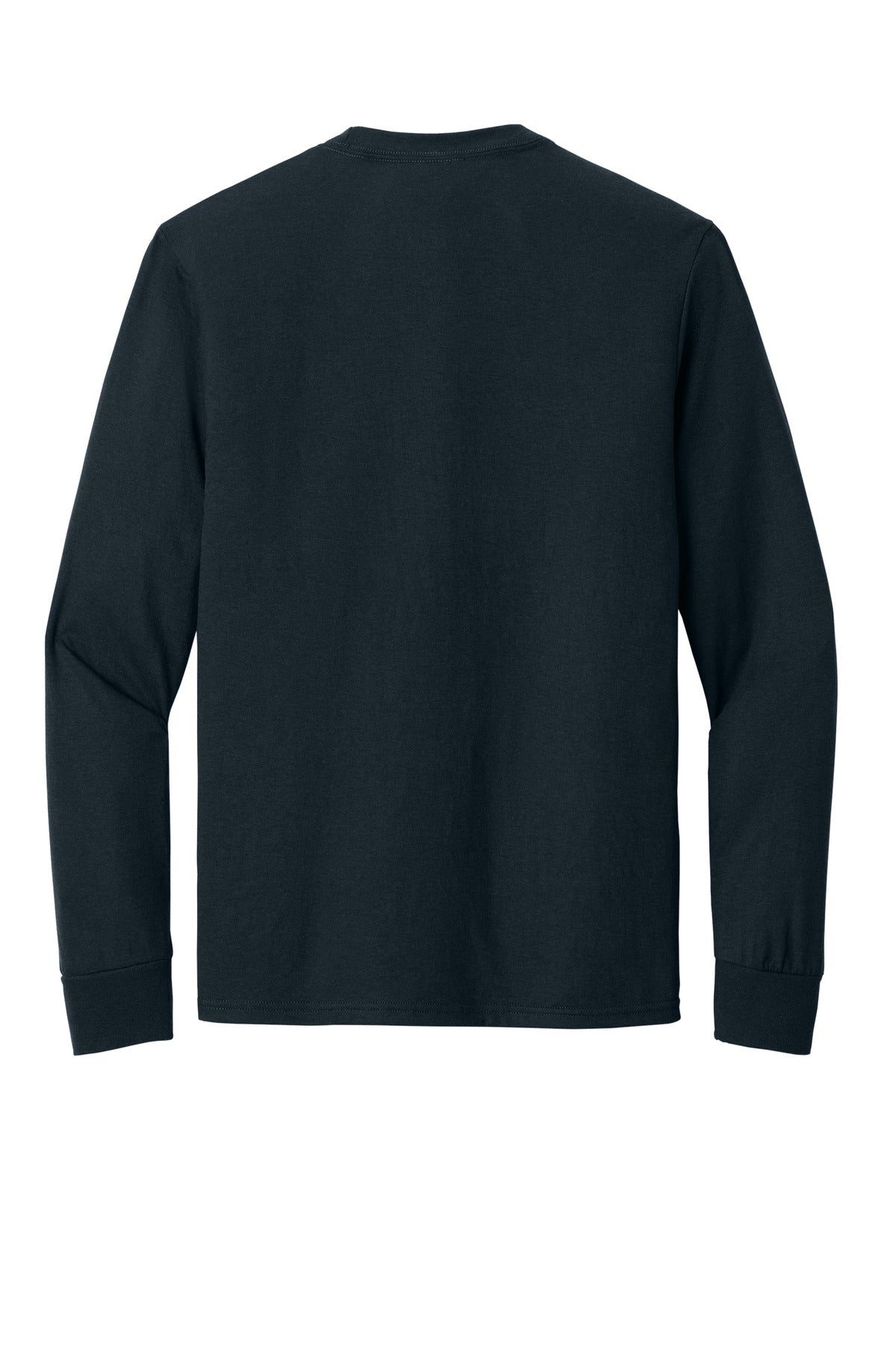District Perfect Tri Long Sleeve Tee  DM132 back flat image.