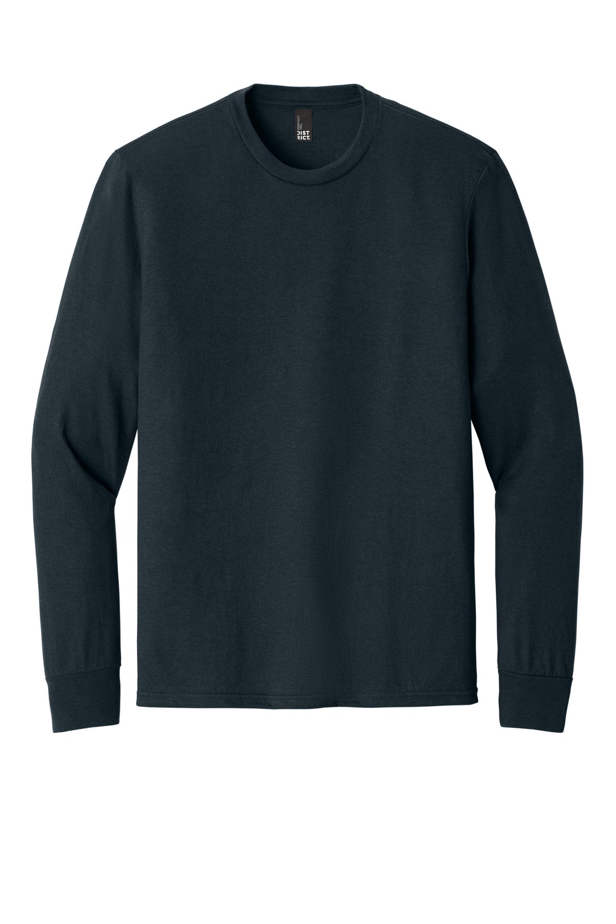 District Perfect Tri Long Sleeve Tee  DM132 front flat image.