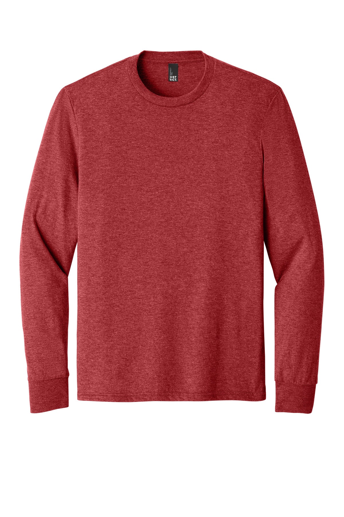 District Perfect Tri Long Sleeve Tee  DM132 front flat image.