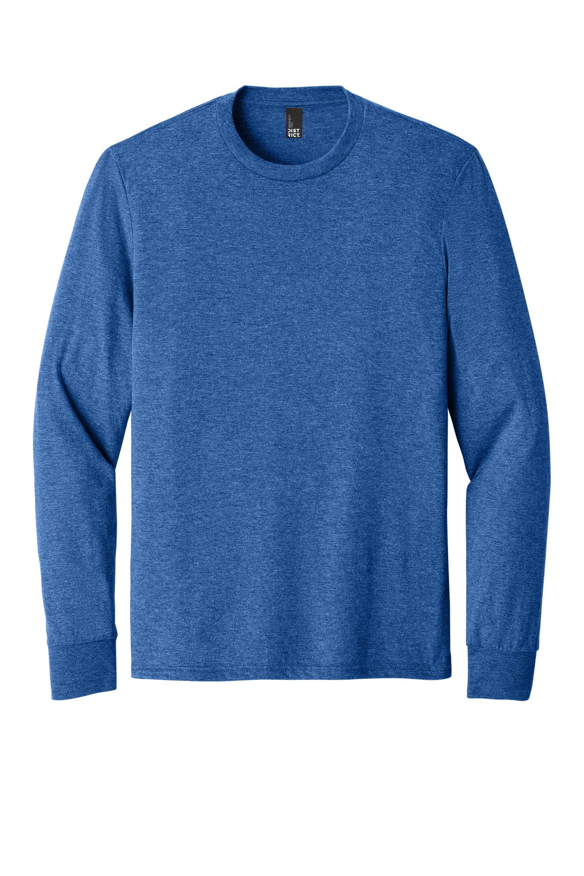 District Perfect Tri Long Sleeve Tee  DM132 front flat image.
