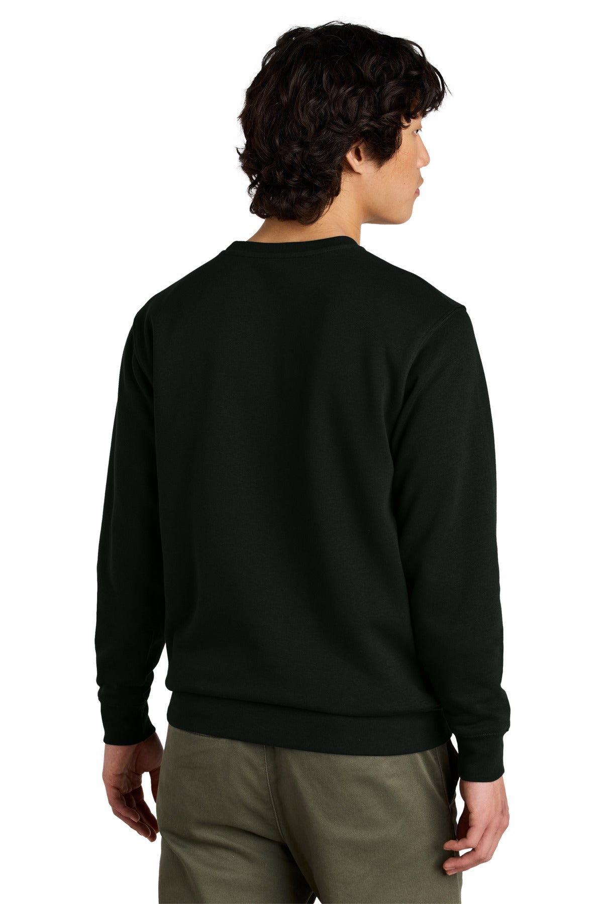 District VITFleece Crew DT6104 back model image.
