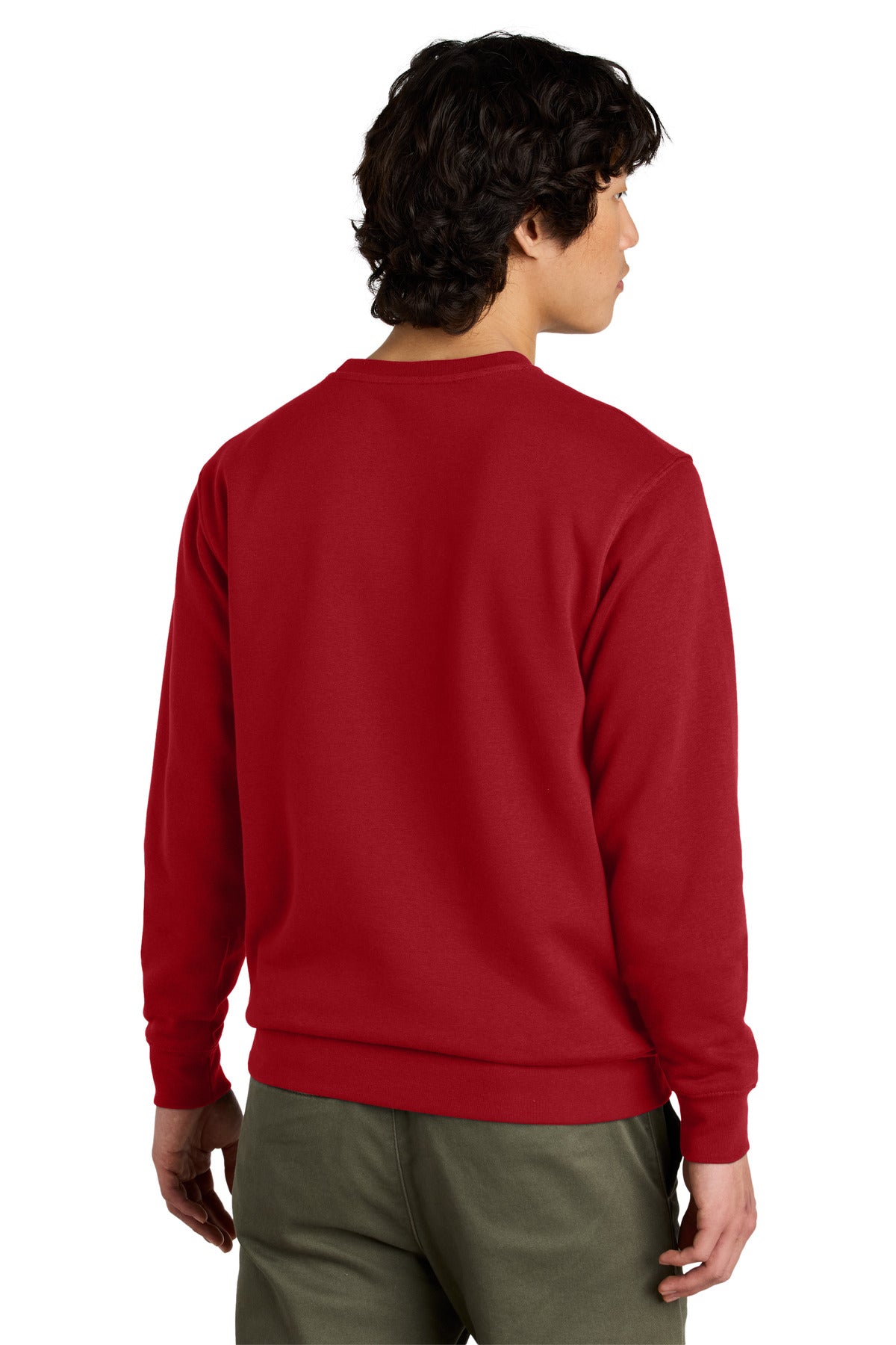 District VITFleece Crew DT6104 back model image.