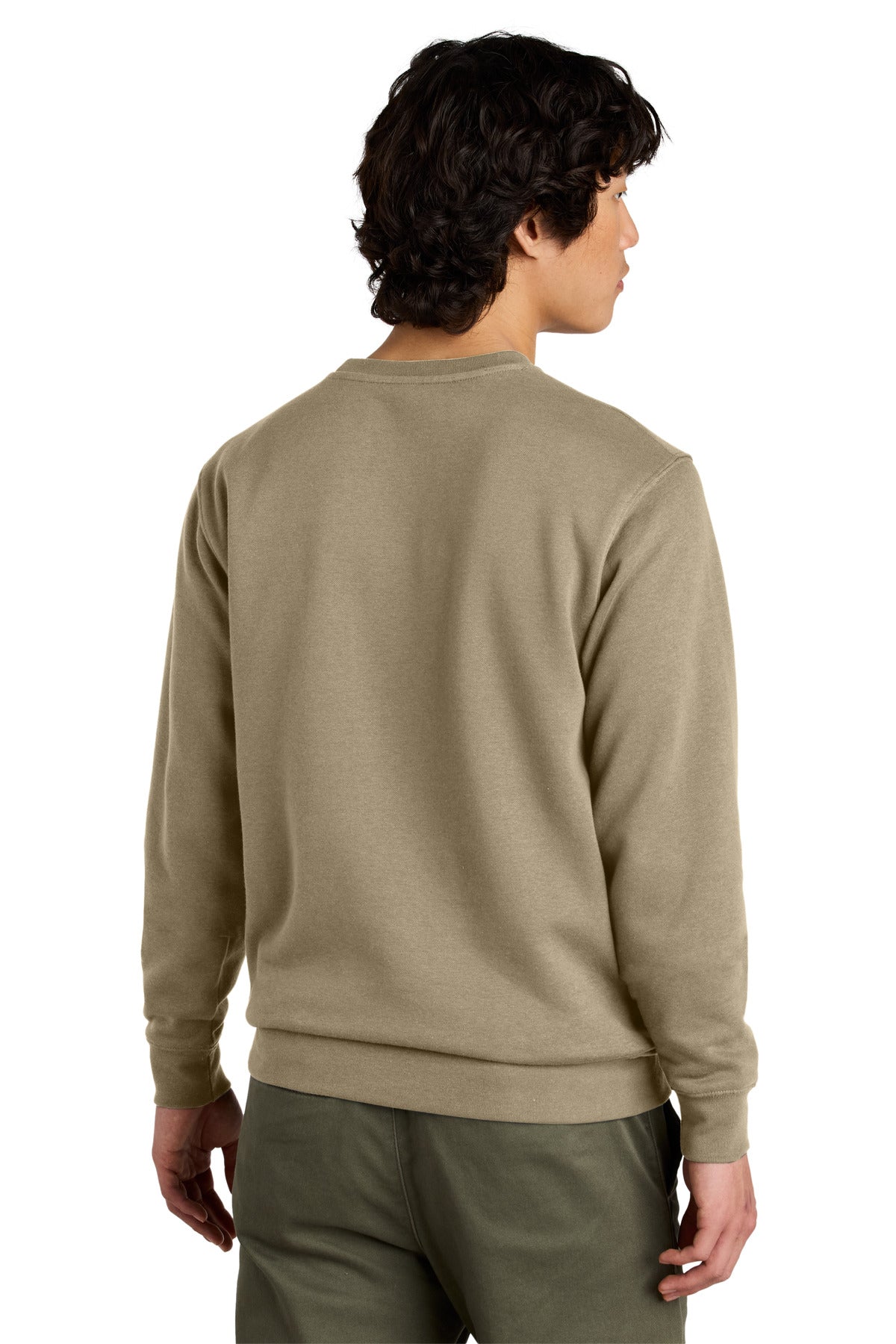 District VITFleece Crew DT6104 back model image.