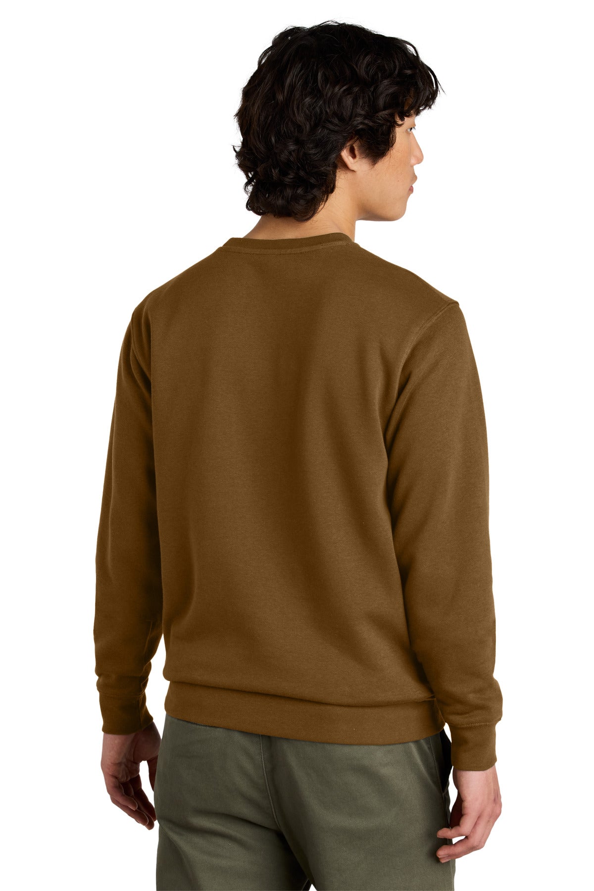 District VITFleece Crew DT6104 back model image.