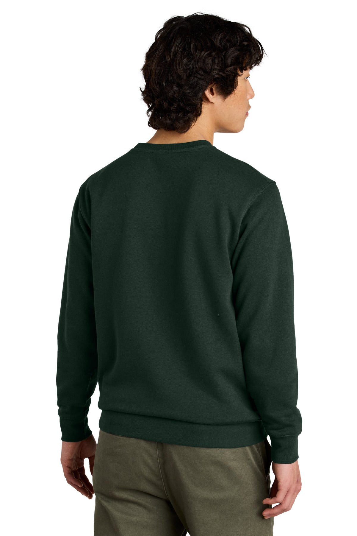 District VITFleece Crew DT6104 back model image.