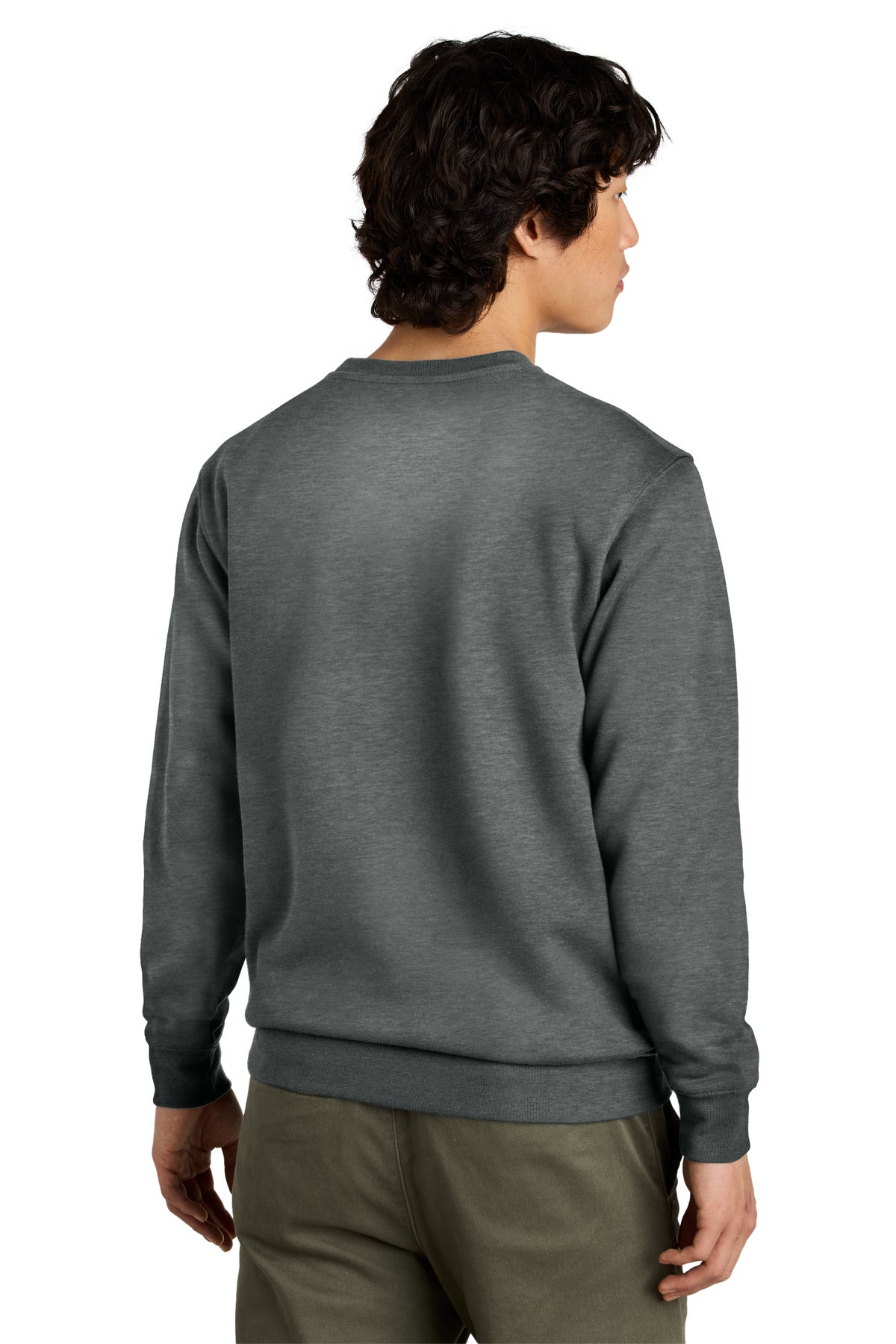 District VITFleece Crew DT6104 back model image.