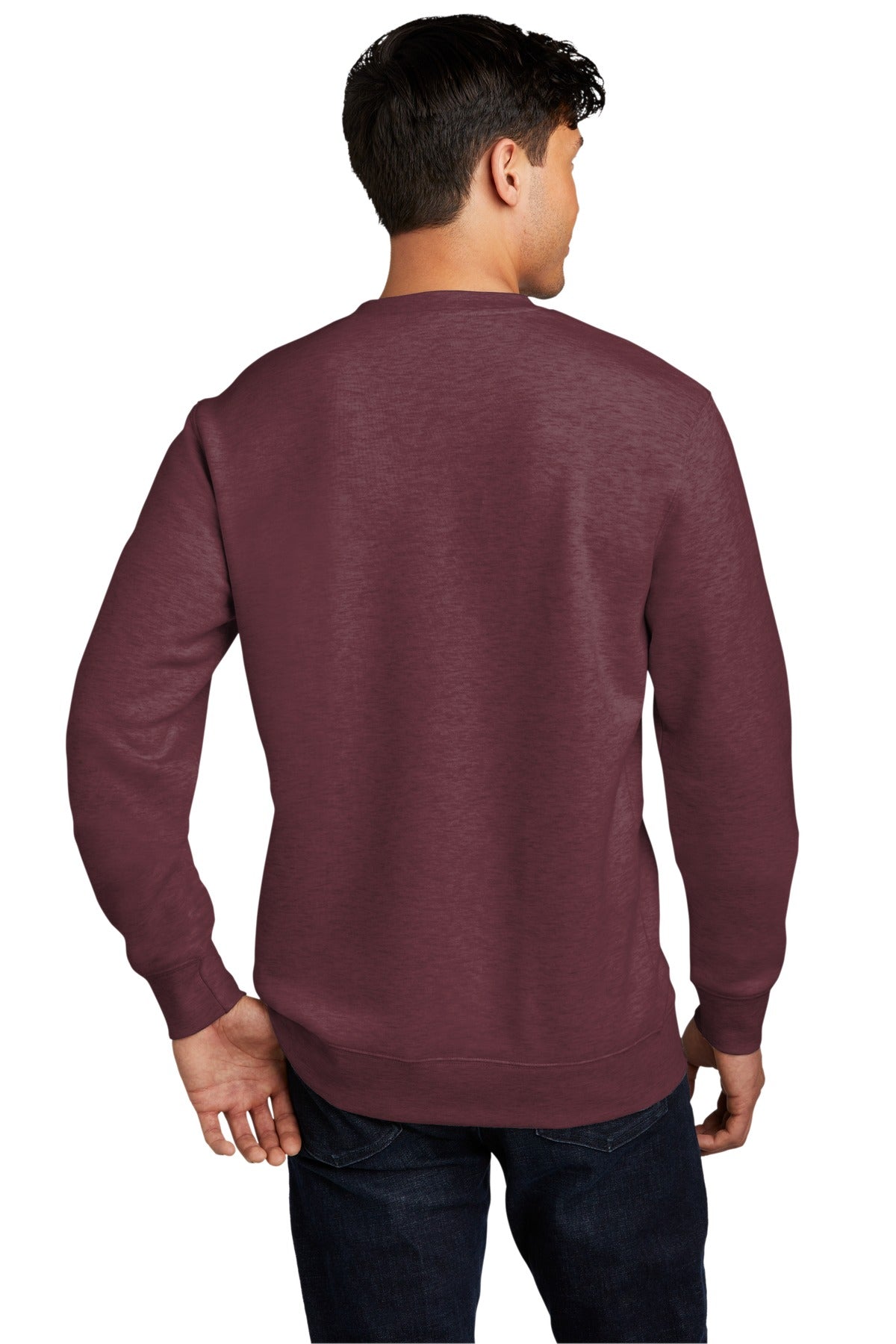 District VITFleece Crew DT6104 back model image.