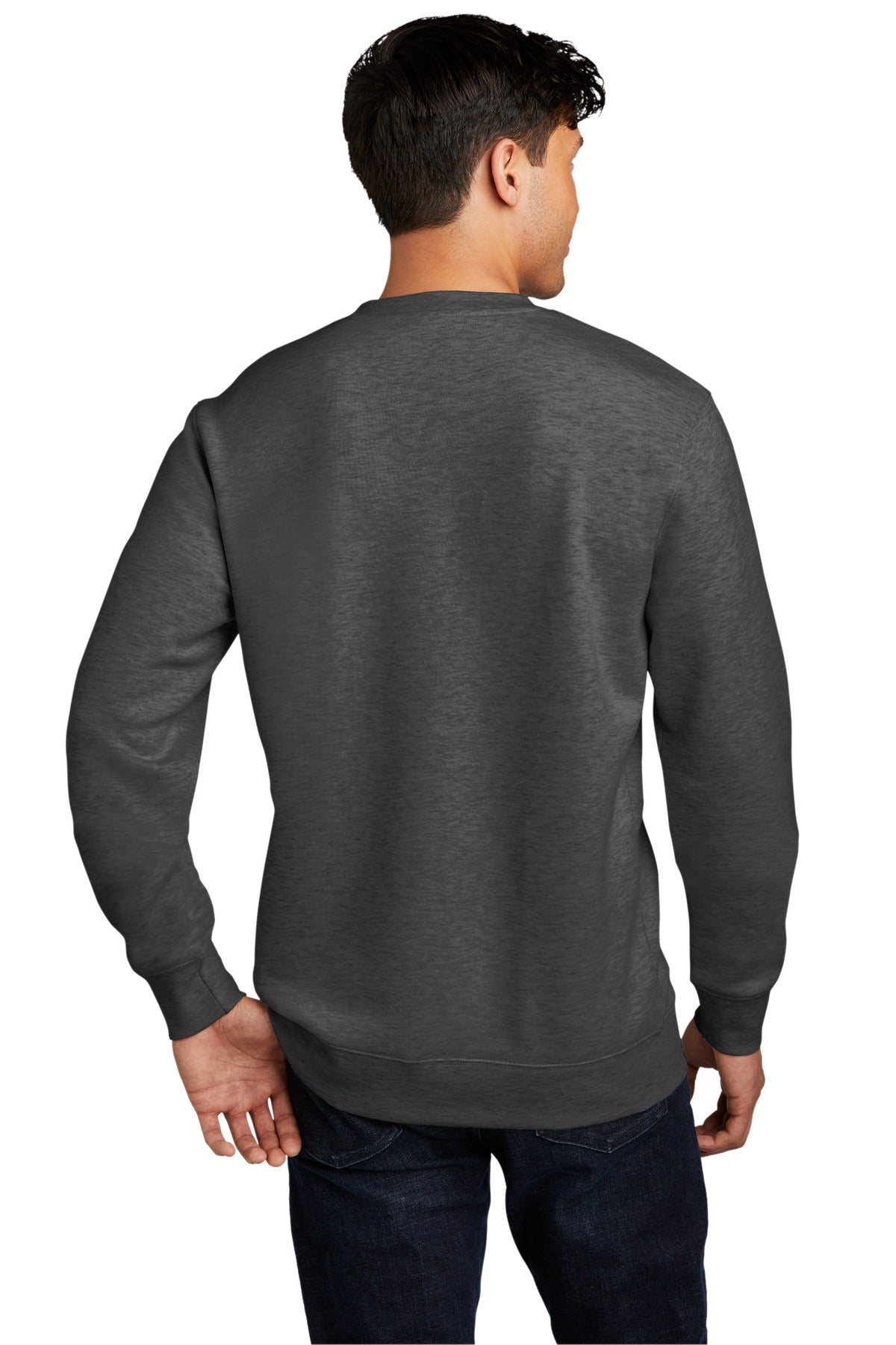 District VITFleece Crew DT6104 back model image.
