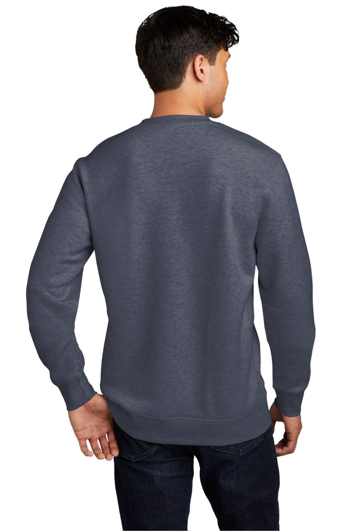District VITFleece Crew DT6104 back model image.