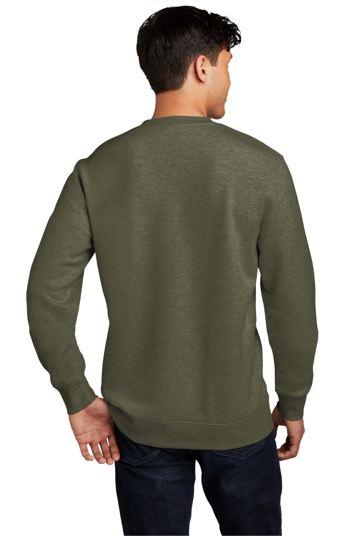 District VITFleece Crew DT6104 back model image.