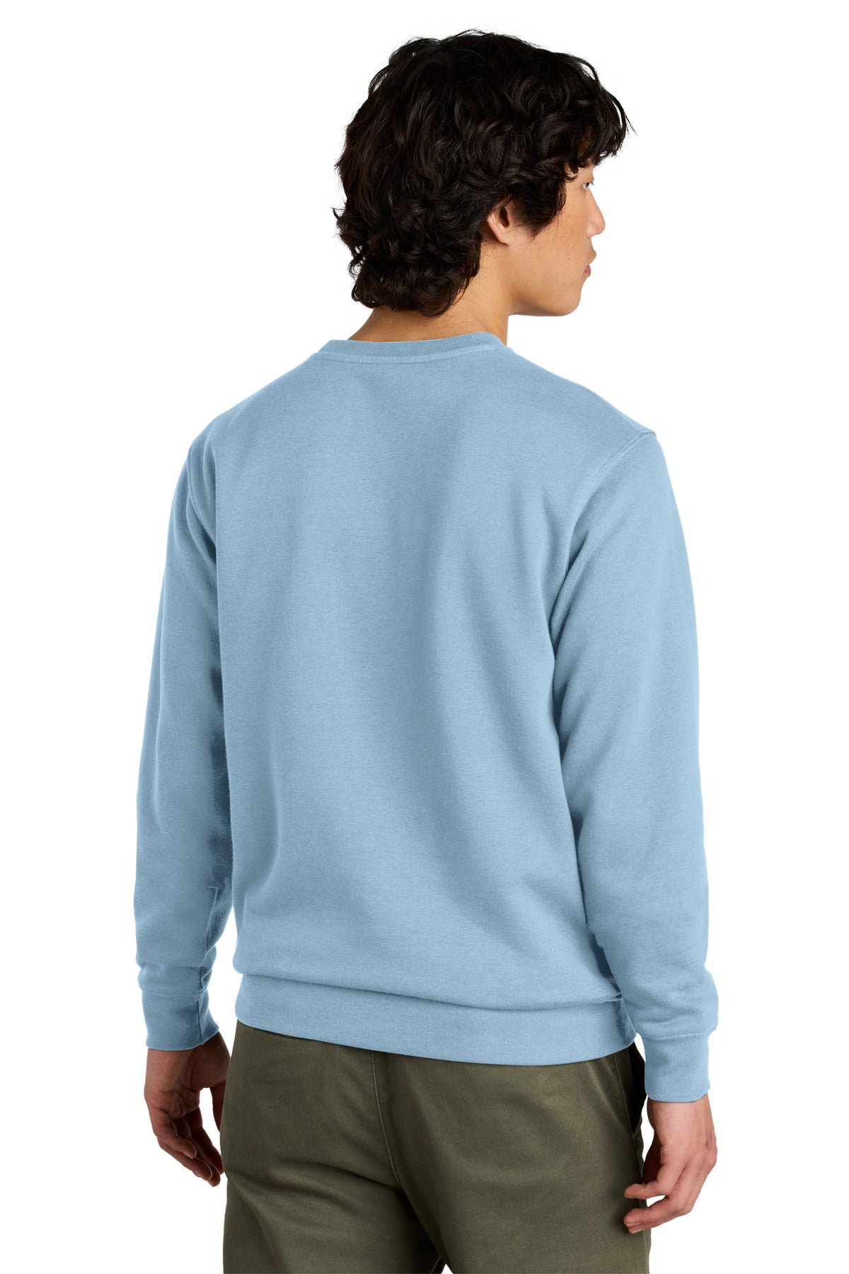 District VITFleece Crew DT6104 back model image.