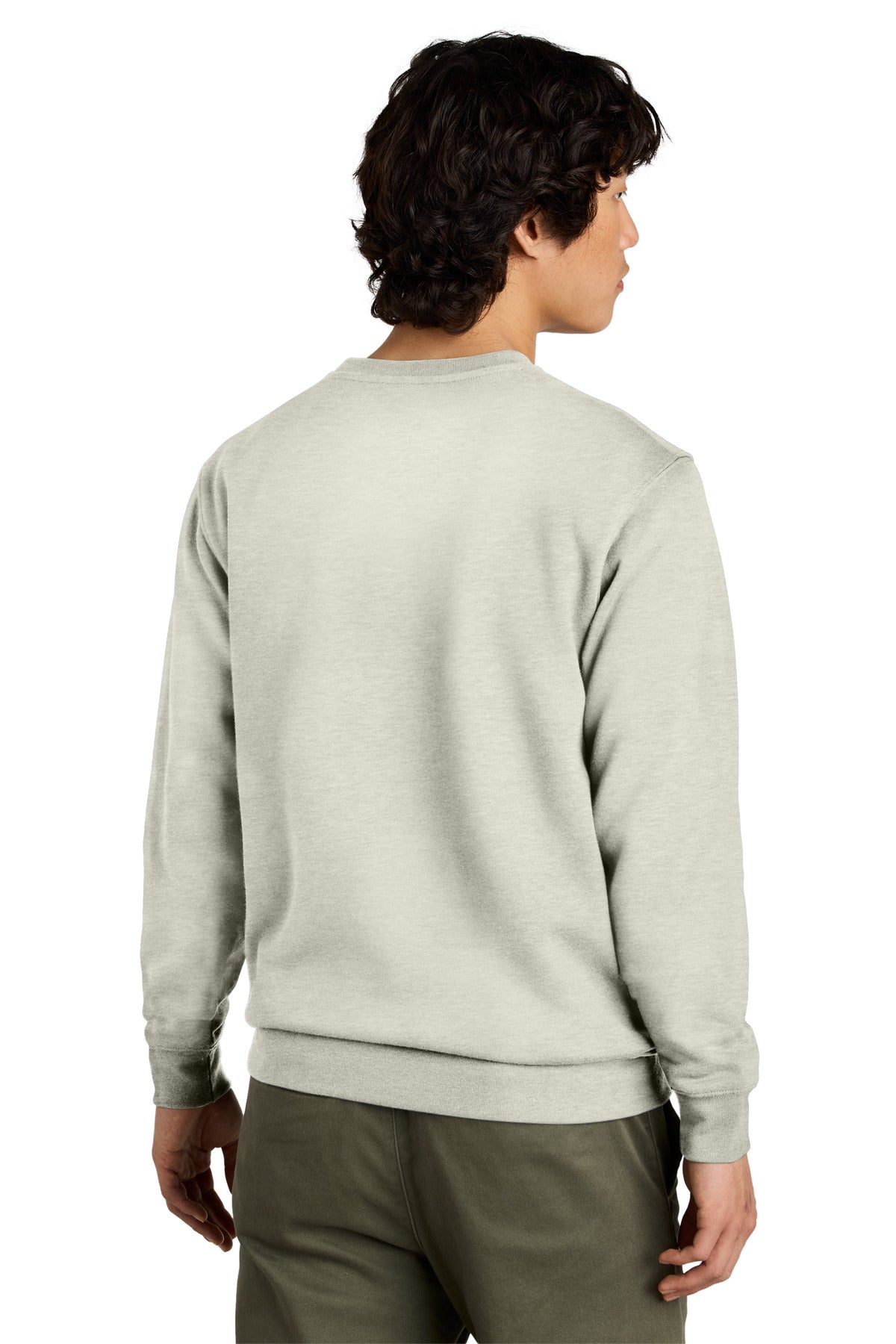 District VITFleece Crew DT6104 back model image.
