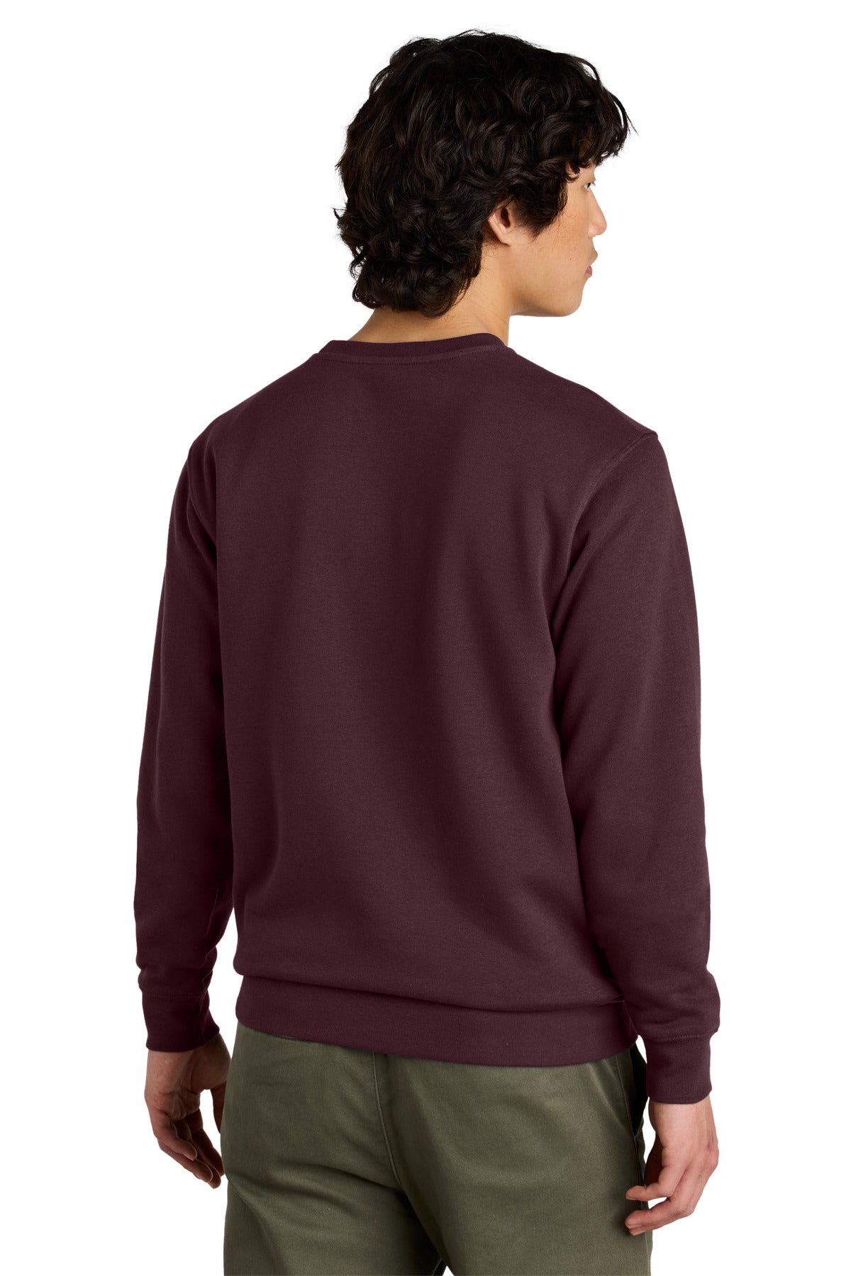 District VITFleece Crew DT6104 back model image.