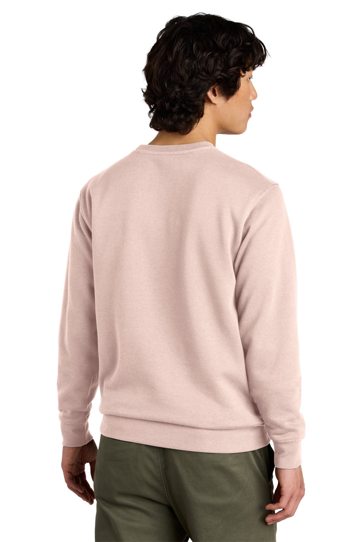District VITFleece Crew DT6104 back model image.