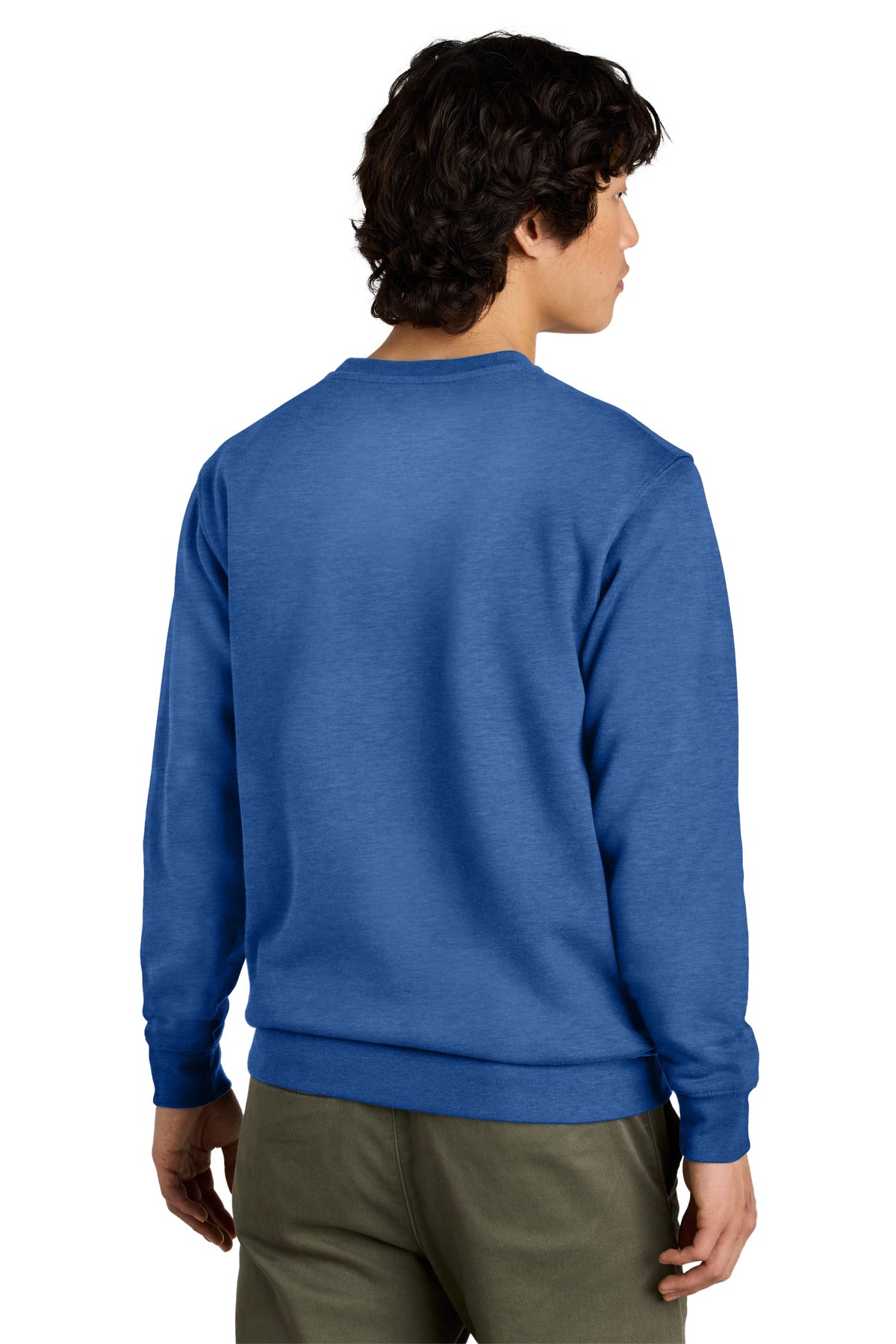 District VITFleece Crew DT6104 back model image.