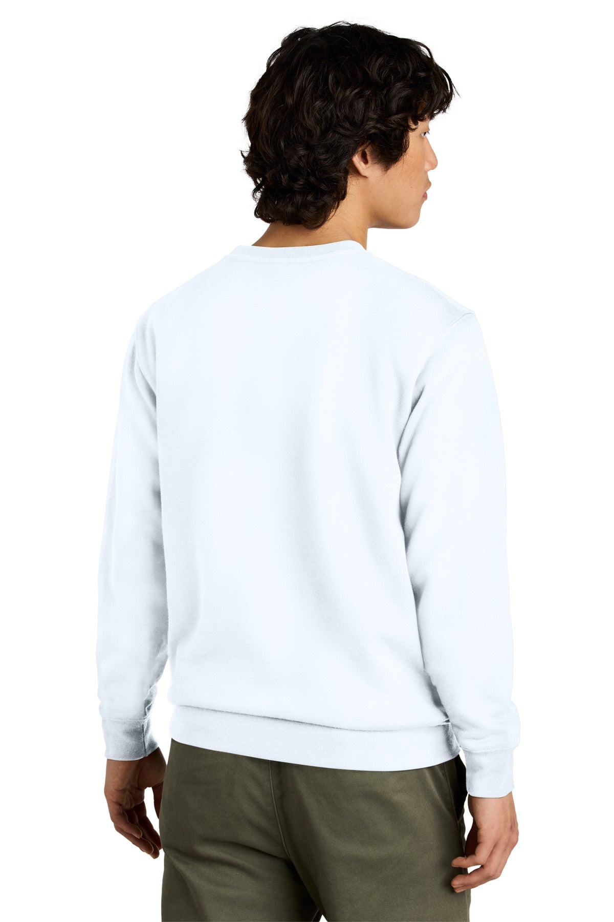 District VITFleece Crew DT6104 back model image.