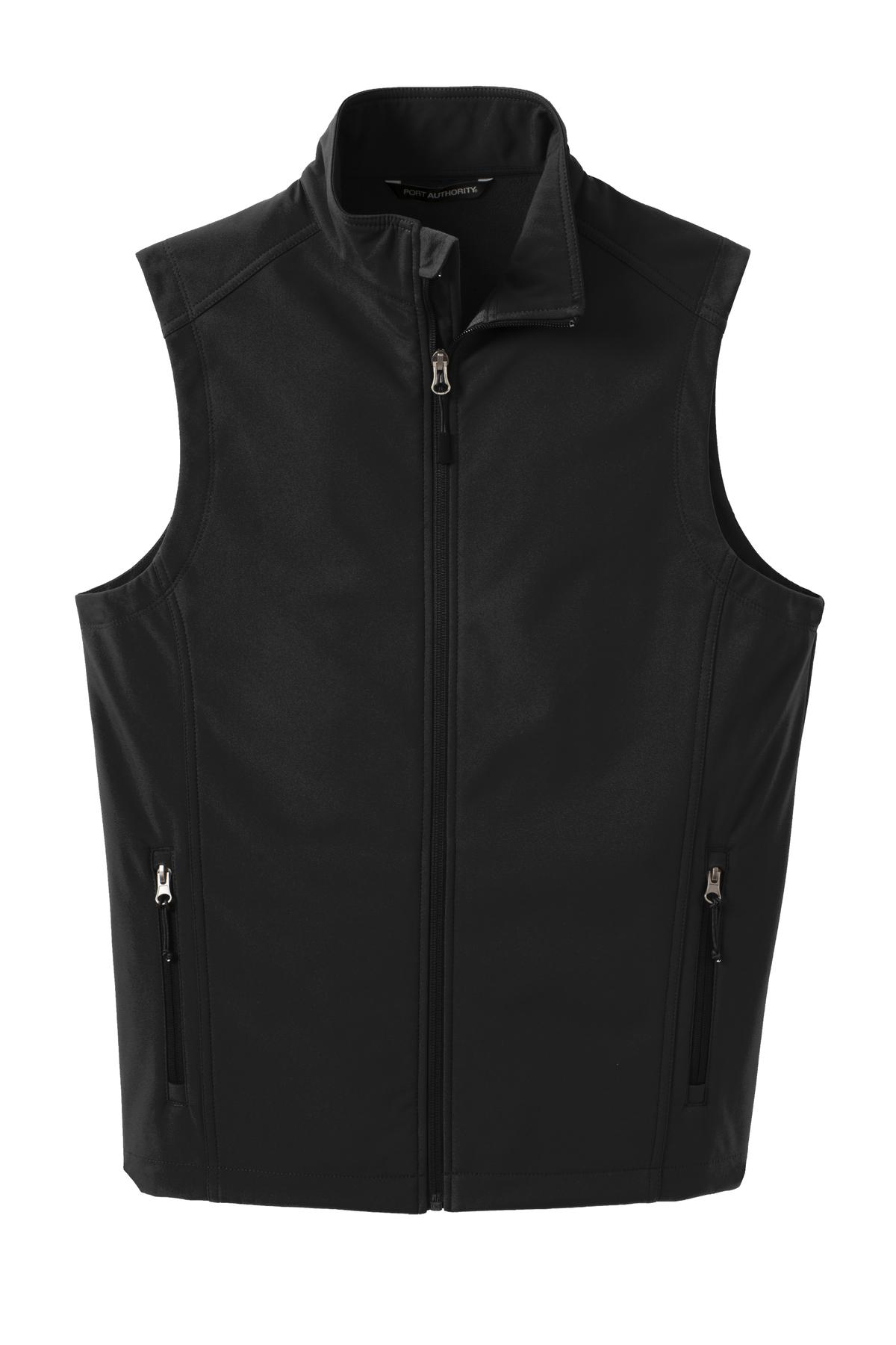 Port Authority Core Soft Shell Vest J325 front flat image.