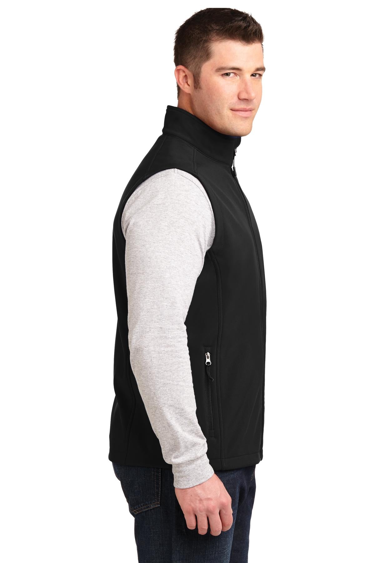 Port Authority Core Soft Shell Vest J325 side model image.
