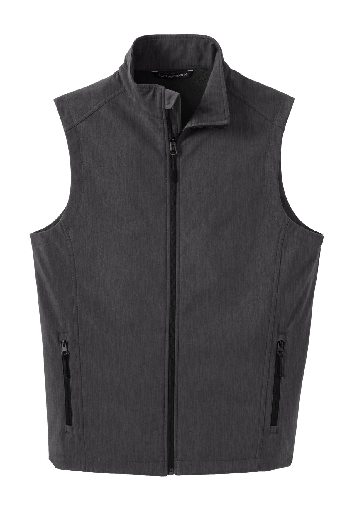 Port Authority Core Soft Shell Vest J325 front flat image.