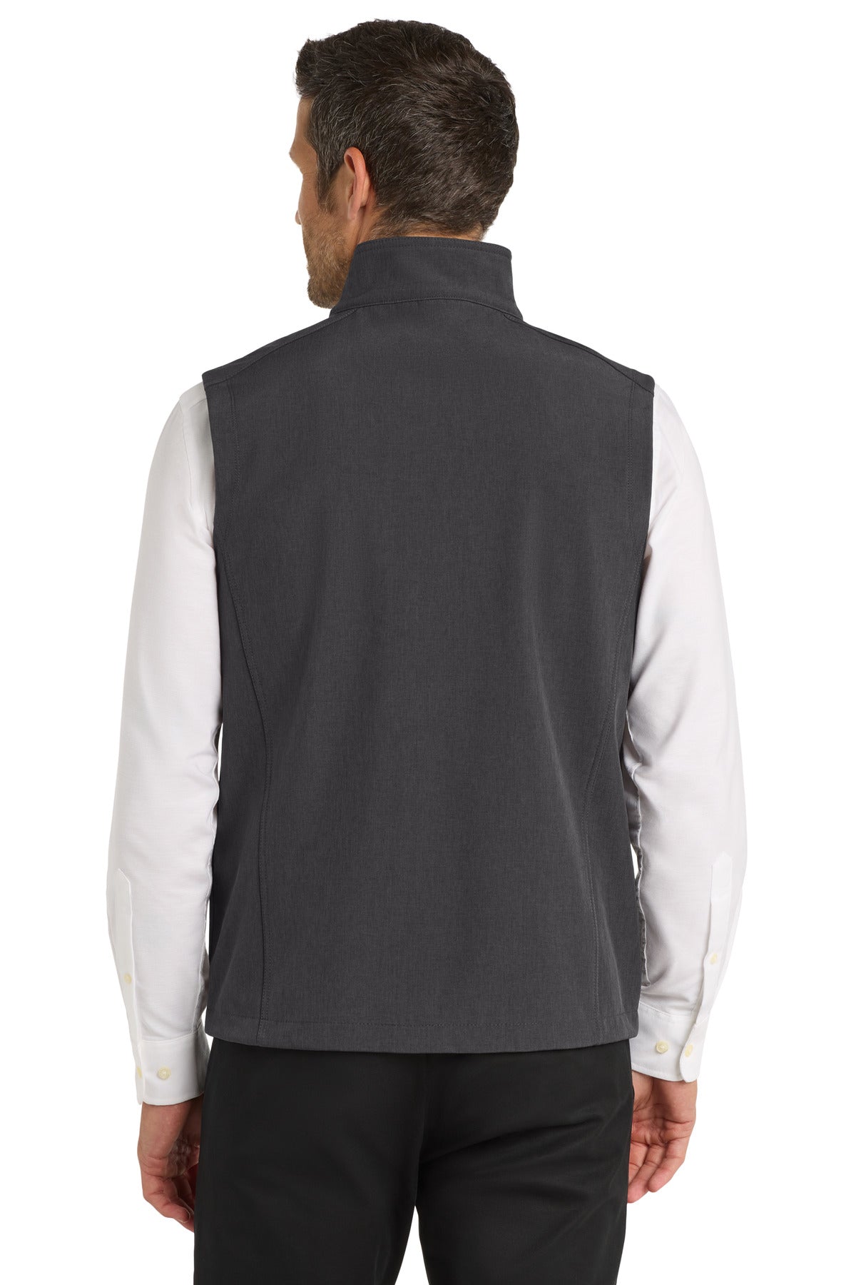 Port Authority Core Soft Shell Vest J325 back model image.