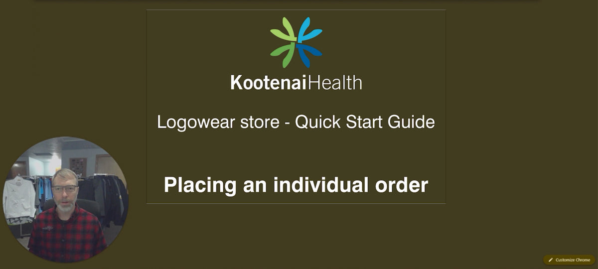 Ordering & paying for yourself?