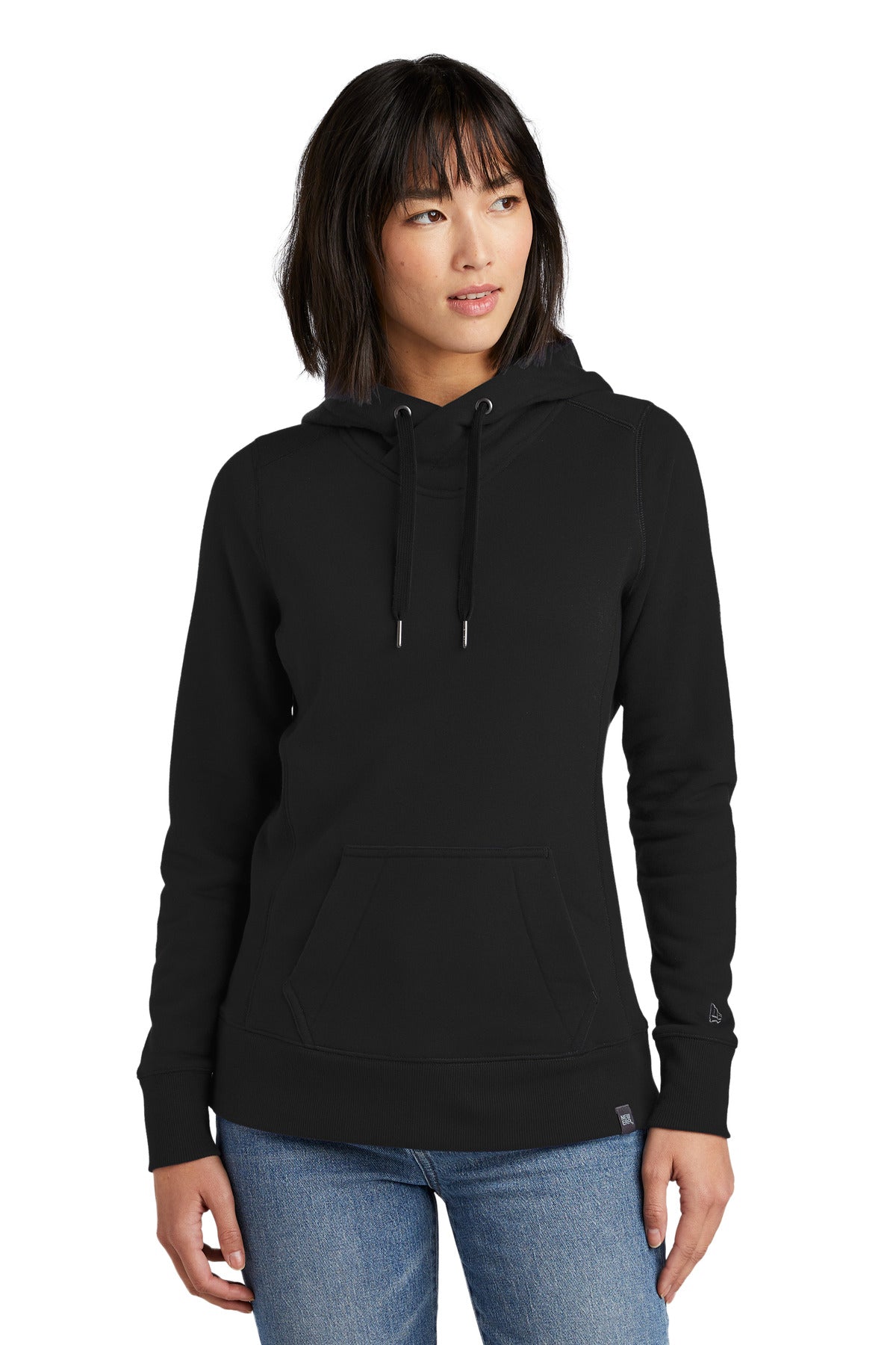 New Era  Women's French Terry Pullover Hoodie LNEA500 front model image.