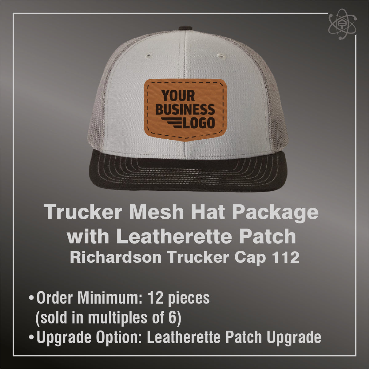 Trucker Mesh Hats with Leatherette Patch