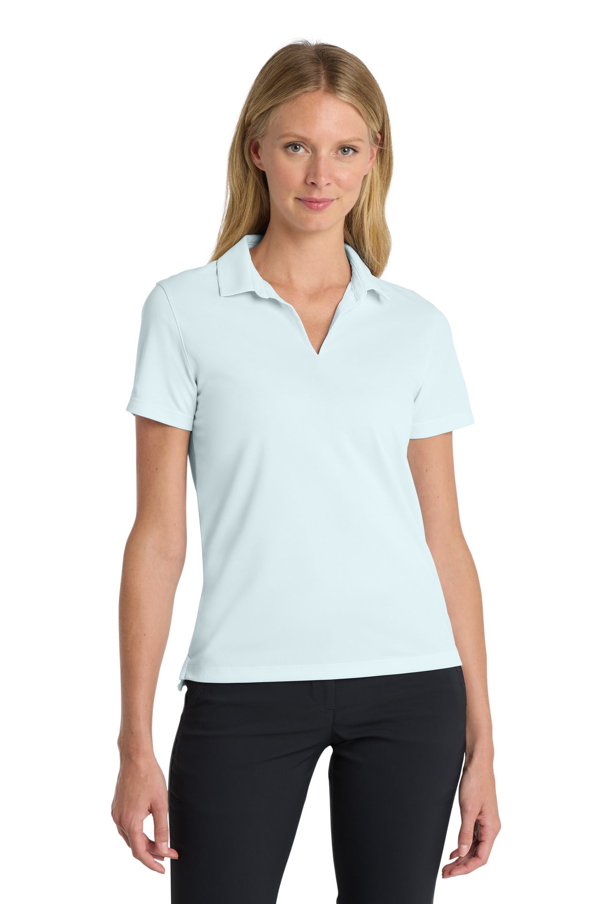 Nike Women's Dri-FIT Micro Pique 20 Polo NKDC1991 front model image.