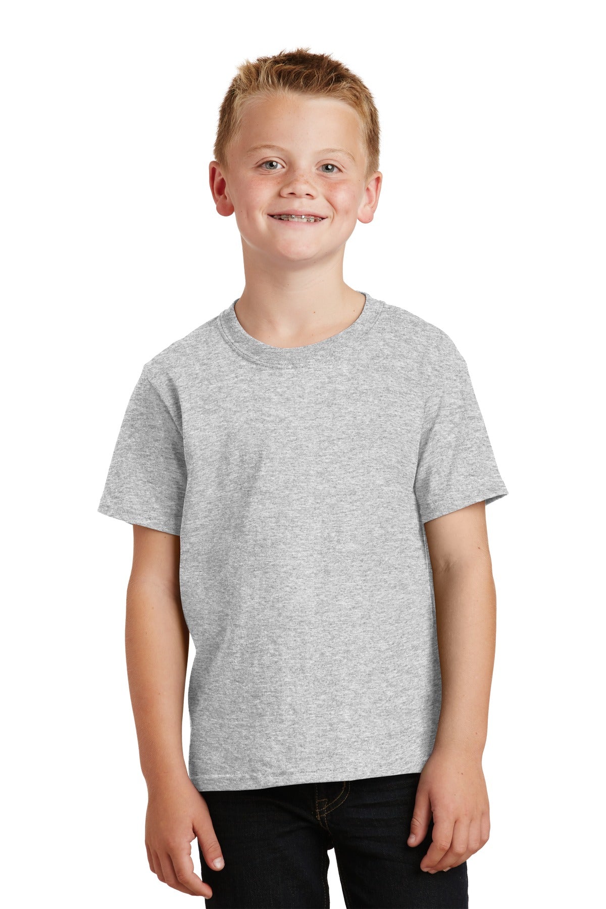 Port & Company - Youth Core Cotton Tee PC54Y front model image.