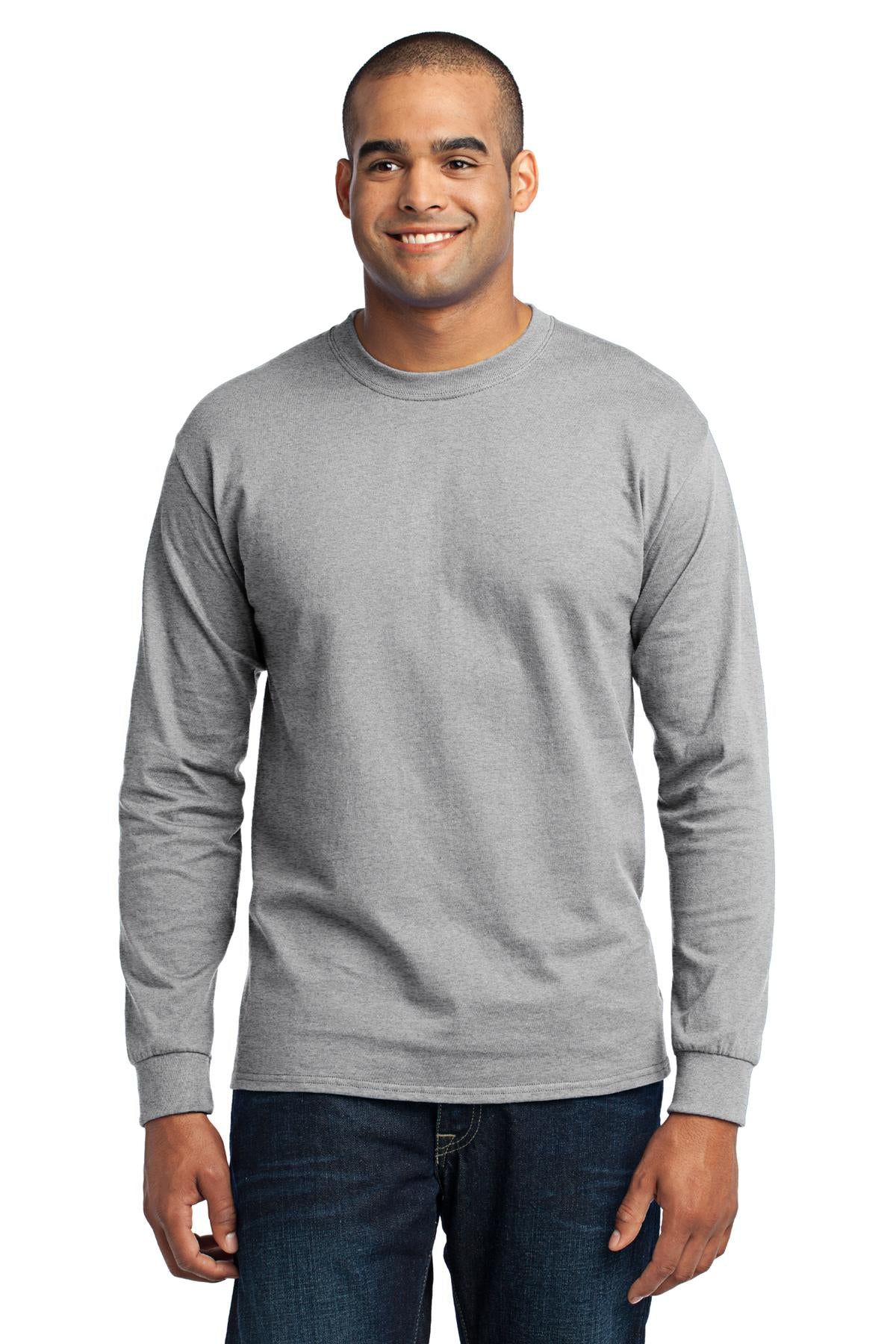 Port & Company - Long Sleeve Core Blend Tee PC55LS front model image.