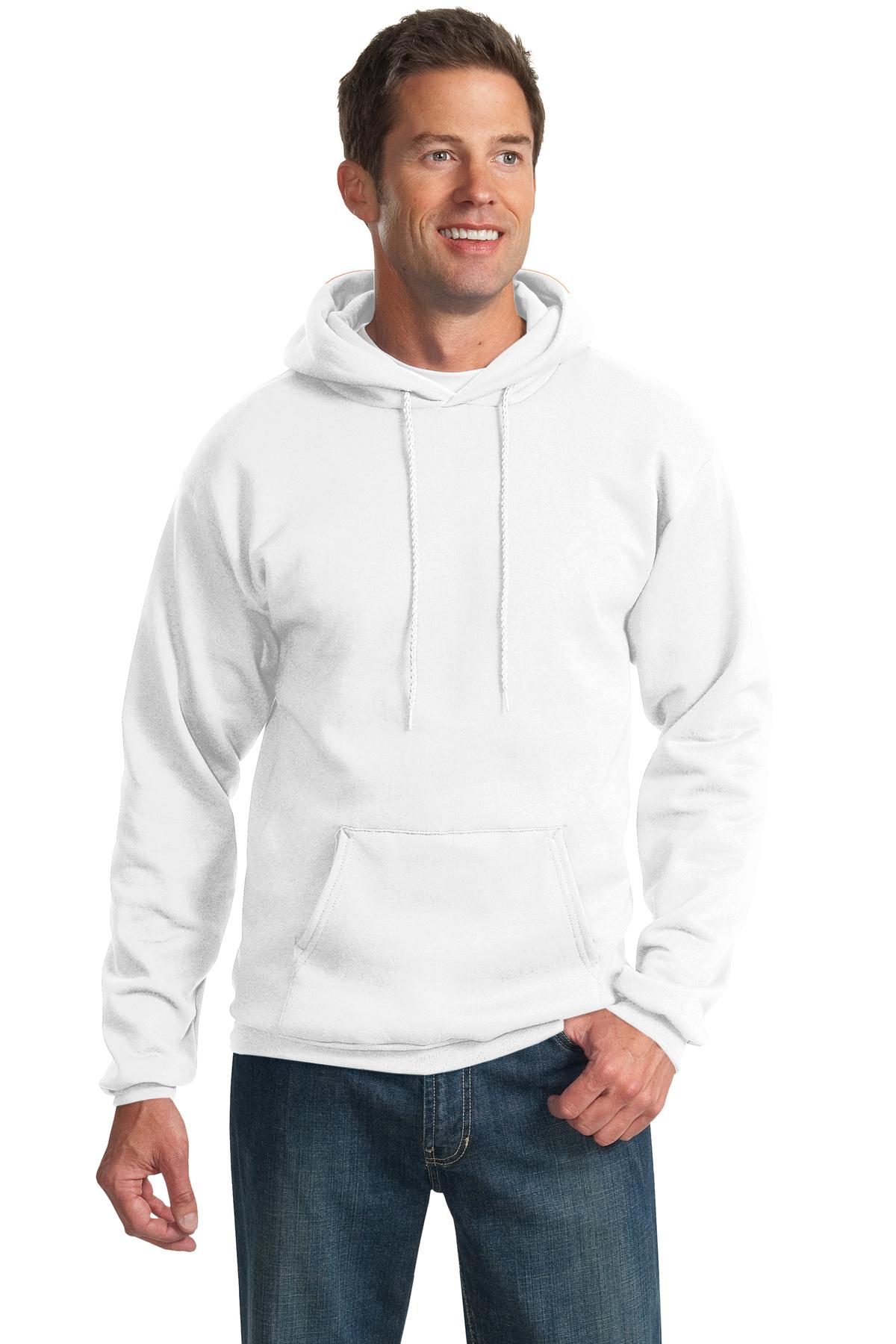 Port & Company Essential Fleece Pullover Hooded Sweatshirt  PC90H front model image.