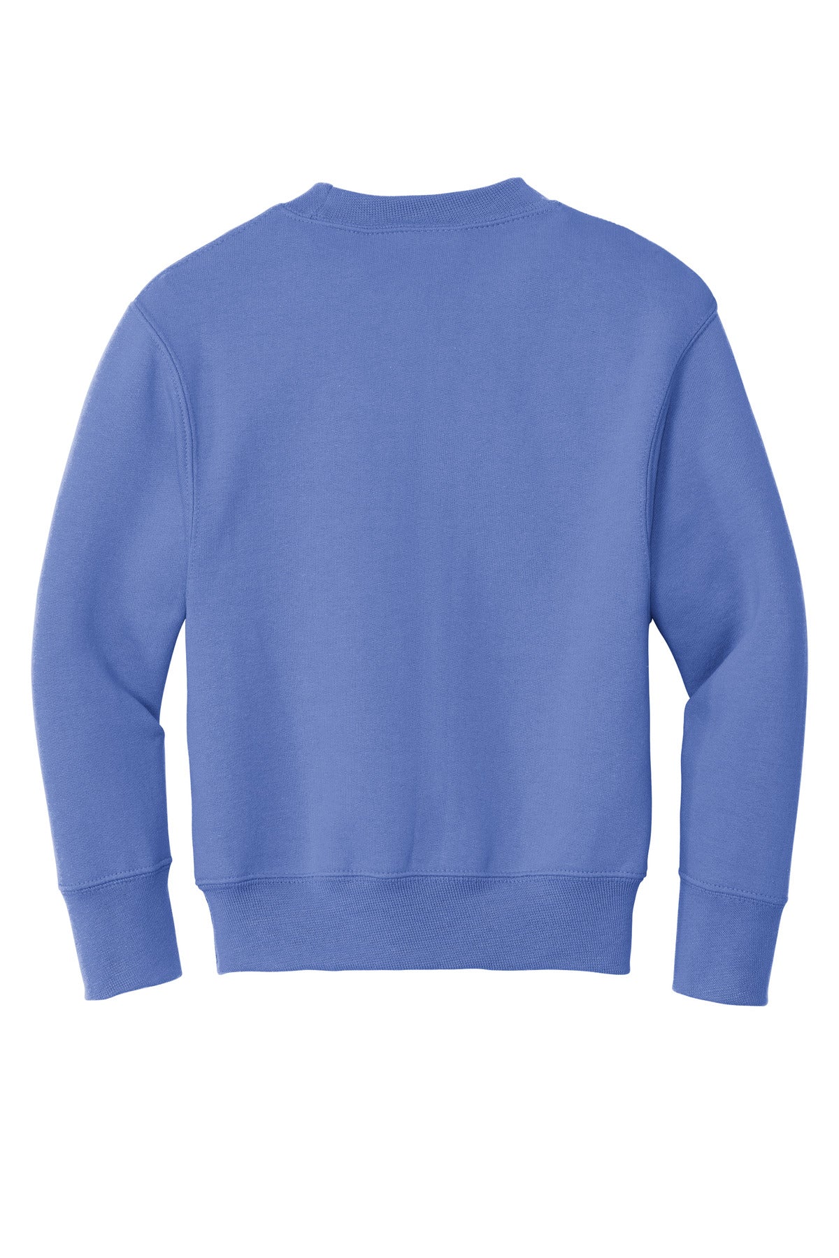 Port &amp; Company Youth Core Fleece Crewneck Sweatshirt  PC90Y back flat image.