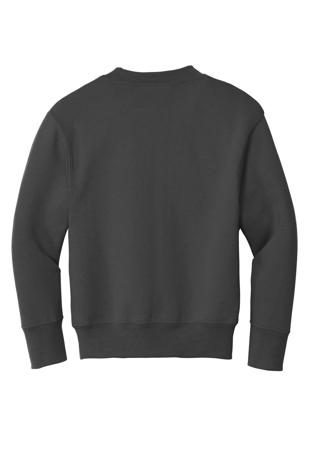 Port &amp; Company Youth Core Fleece Crewneck Sweatshirt  PC90Y back flat image.