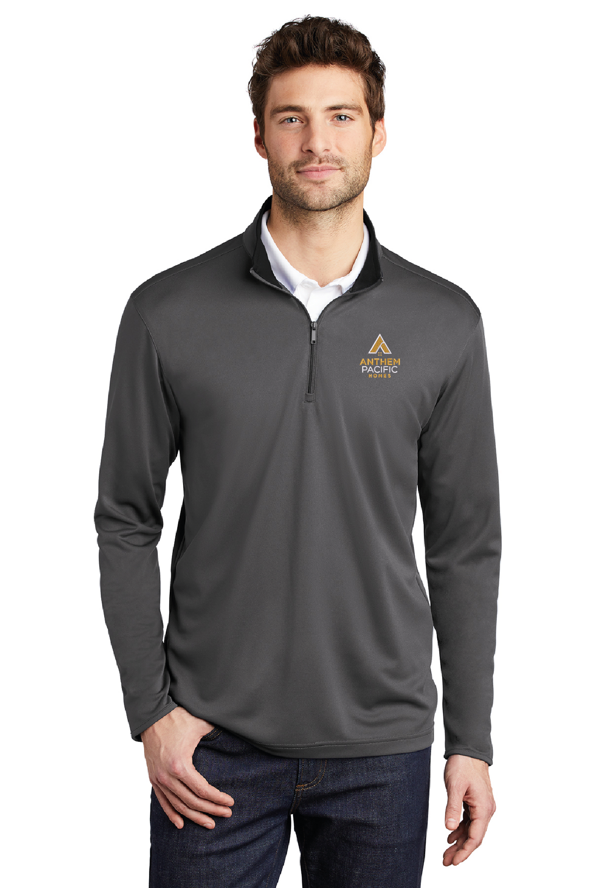 K584 - Port Authority Silk Touch Performance 1/4-Zip - Anthem Pacific Homes - Restock Store - Embroidery - #28706