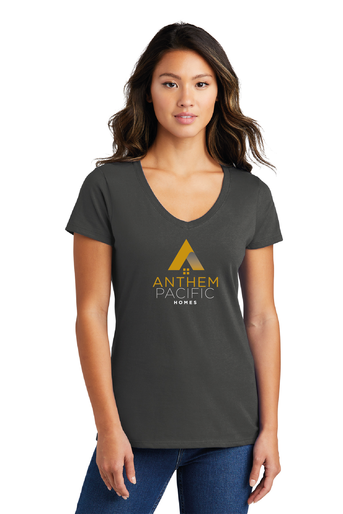 LPC450V - Port &amp; Company Women&#39;s Fan Favorite V-Neck Tee - Anthem Pacific Homes - Restock Store - Screen Print - #28707